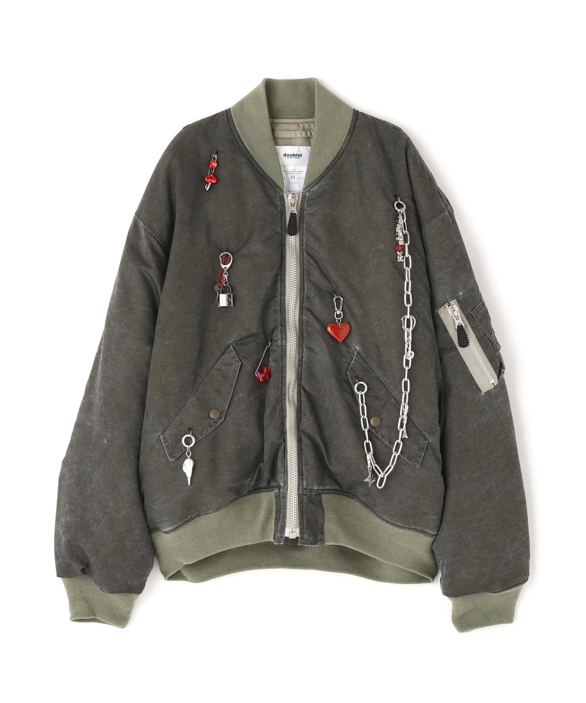 Doublet Key Chain Bomber Jacket Sサイズ doublet/ダブレット/Key Chain Decorated Bomber Jacket