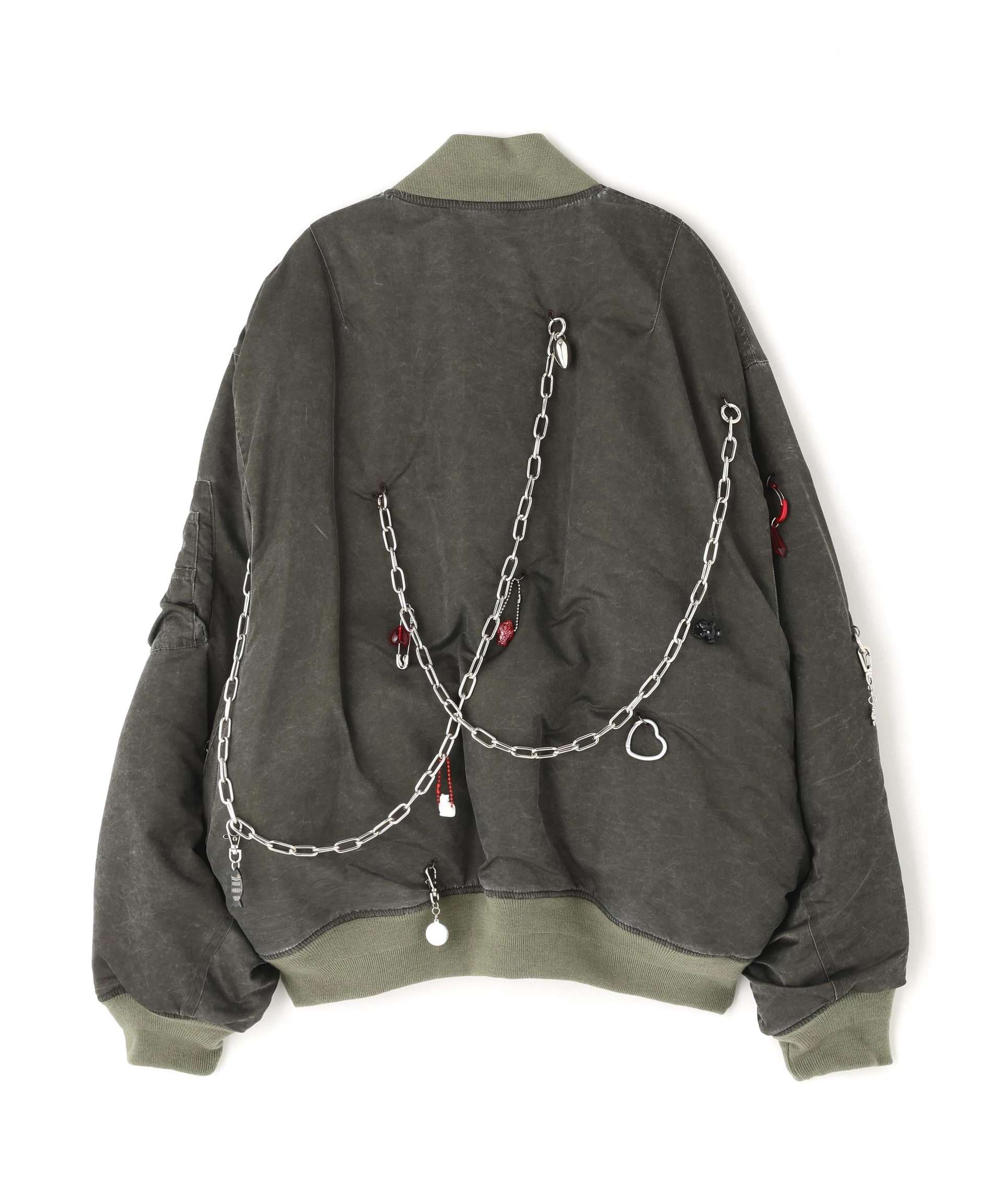 doulet/ダブレット/KEY CHAIN DECO>ATED ROMRE> JACKET オリーブ