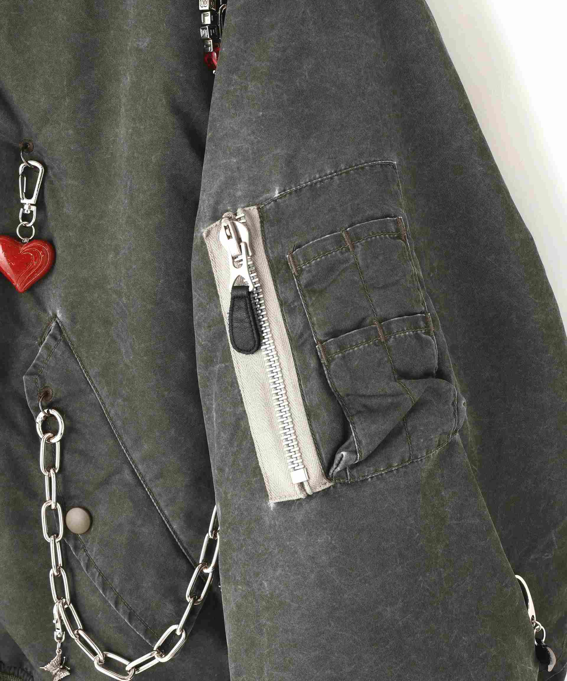 doulet/ダブレット/KEY CHAIN DECO>ATED ROMRE> JACKET オリーブ