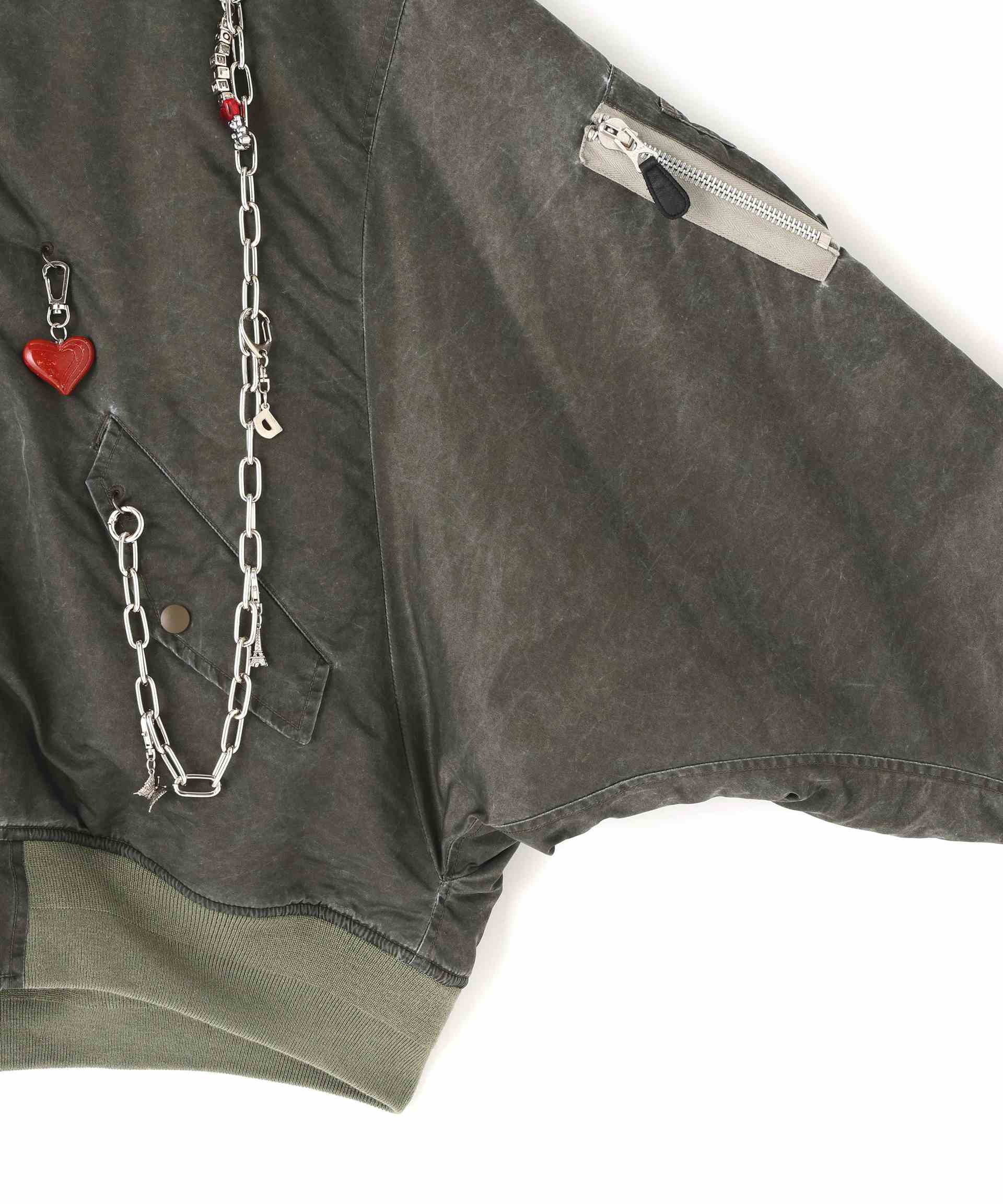 doulet/ダブレット/KEY CHAIN DECO>ATED ROMRE> JACKET オリーブ