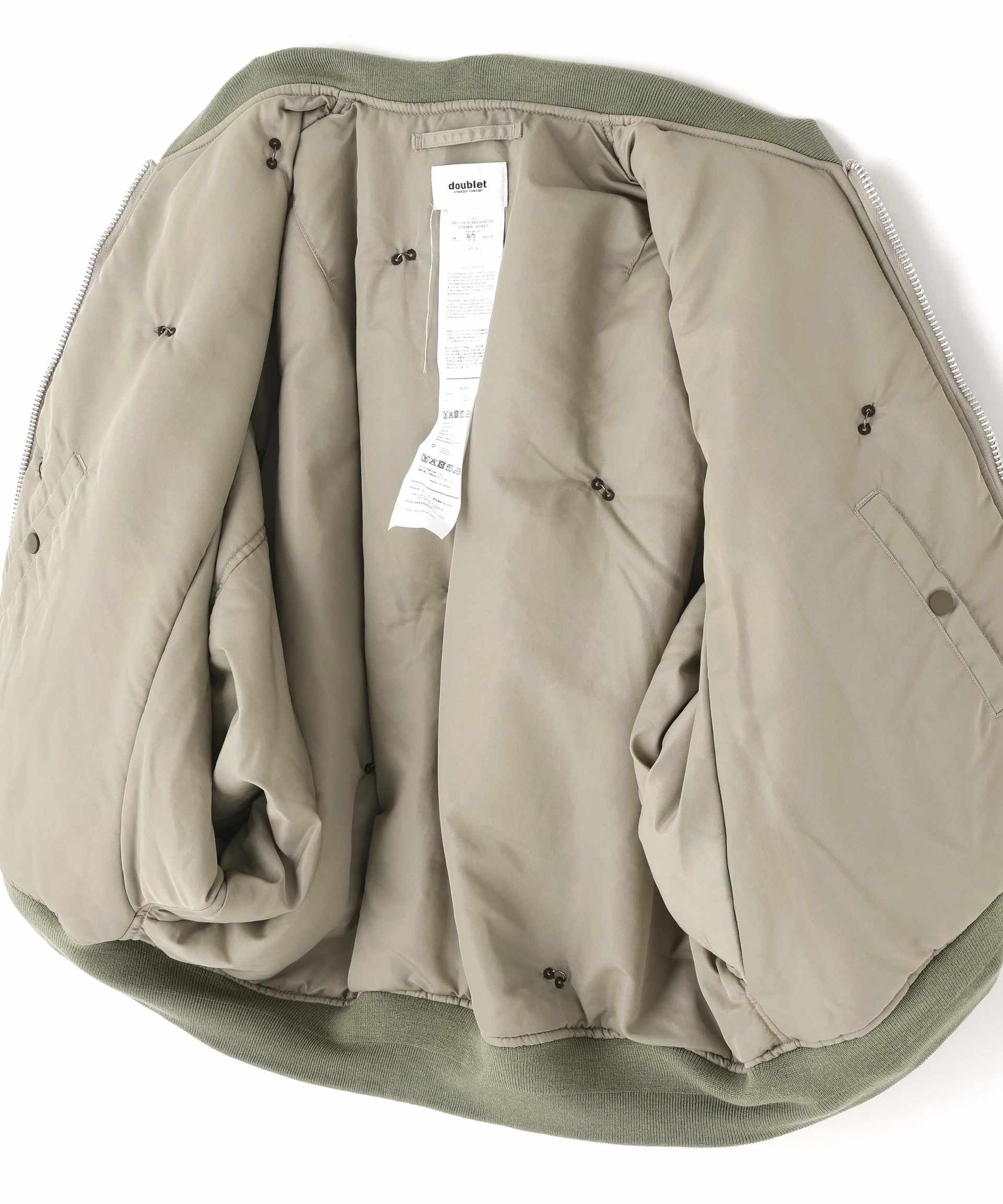 doulet/ダブレット/KEY CHAIN DECO>ATED ROMRE> JACKET オリーブ