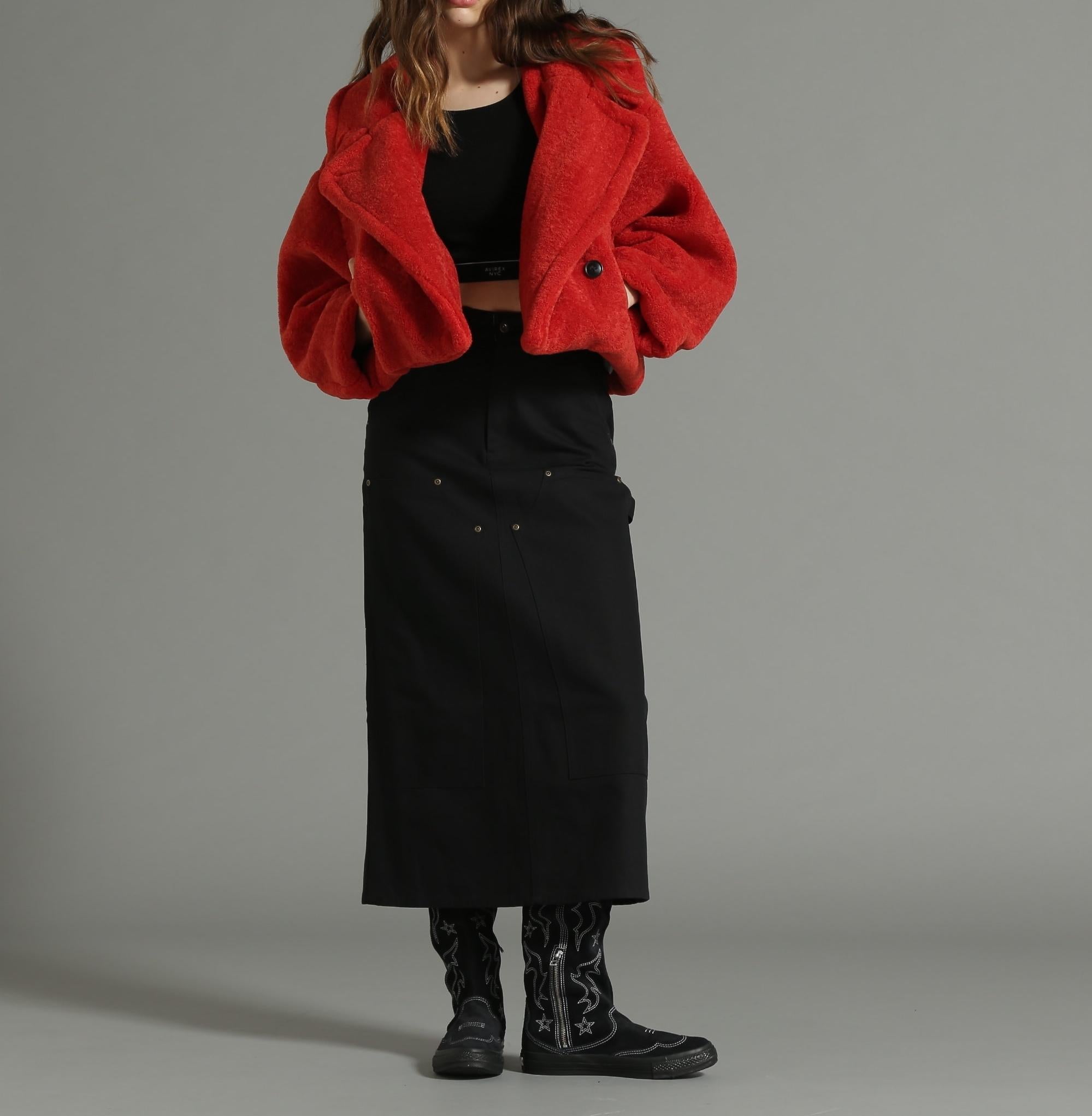 《Relle LINE》ROA JACKET/ボアジャケット レッド