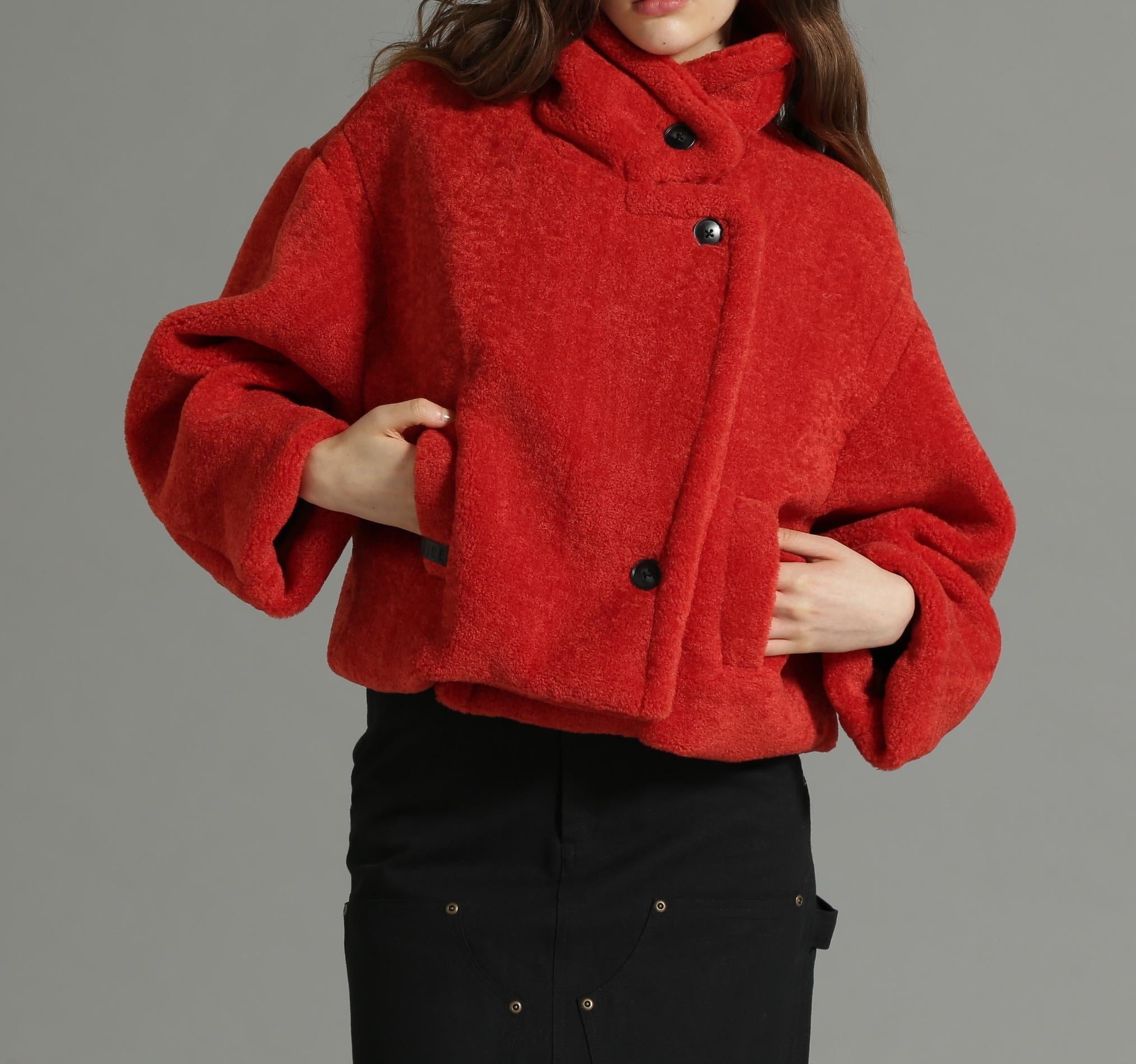 《Relle LINE》ROA JACKET/ボアジャケット レッド