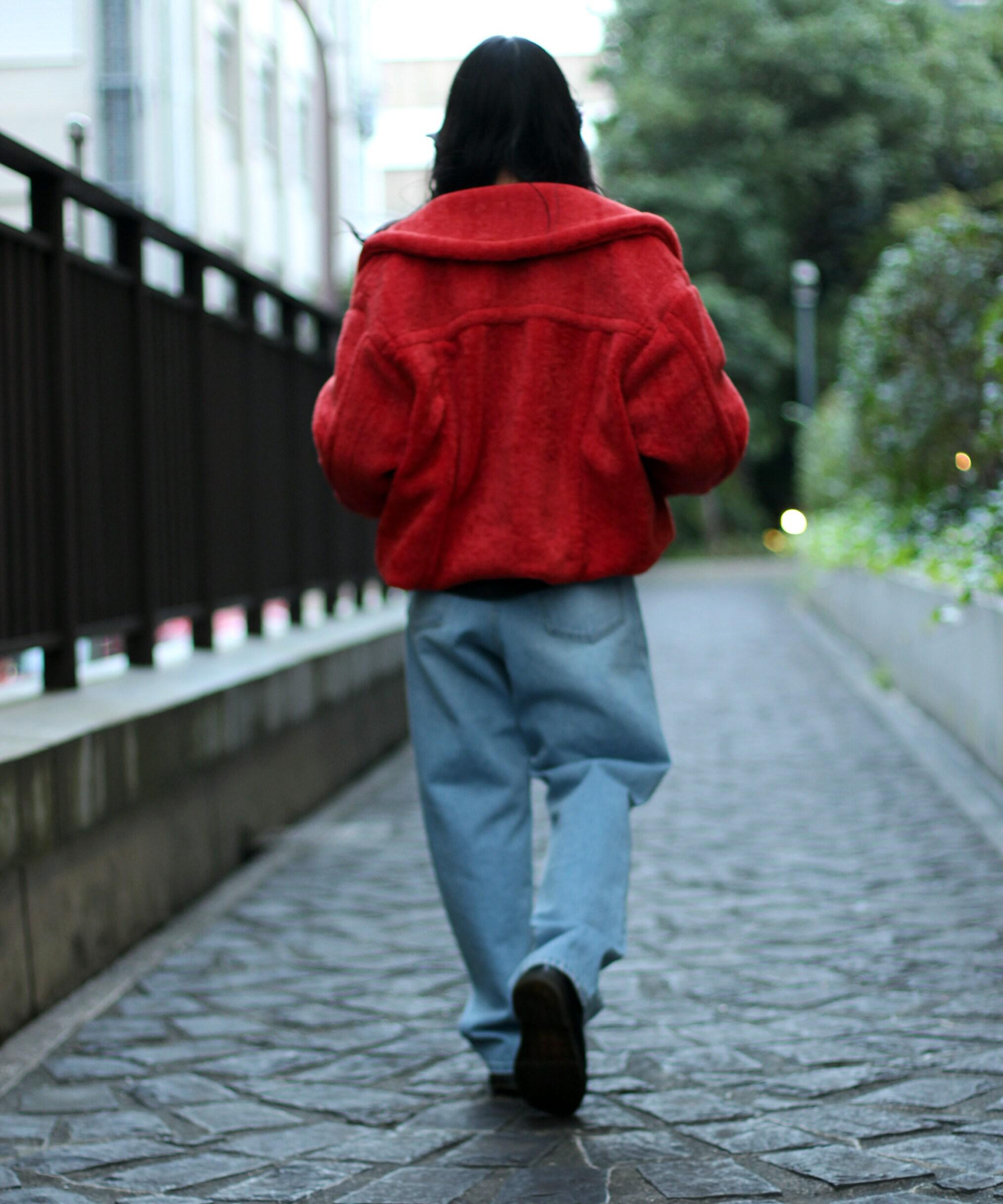 《Relle LINE》ROA JACKET/ボアジャケット レッド