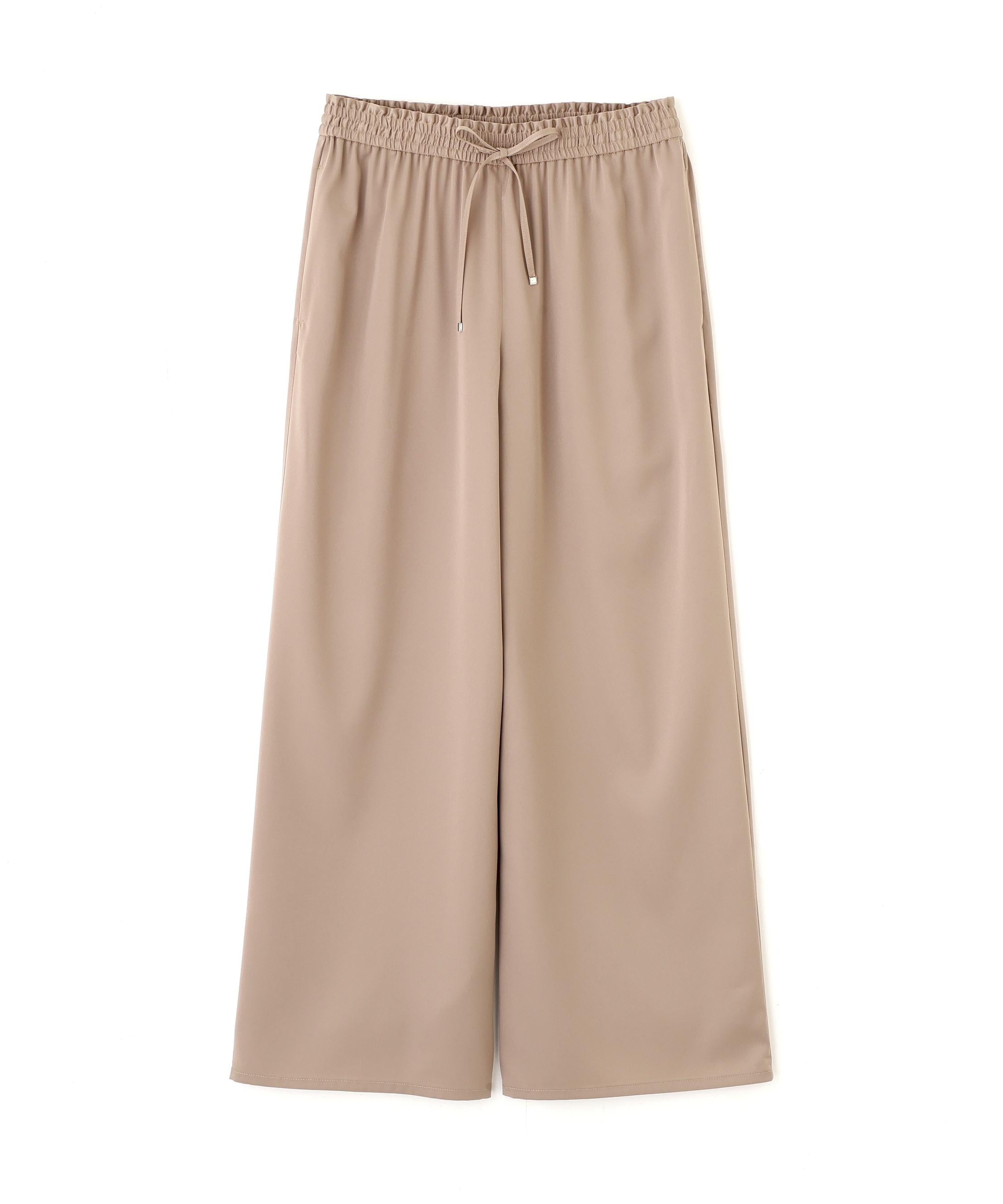 サテンイージーパンツ ベージュ