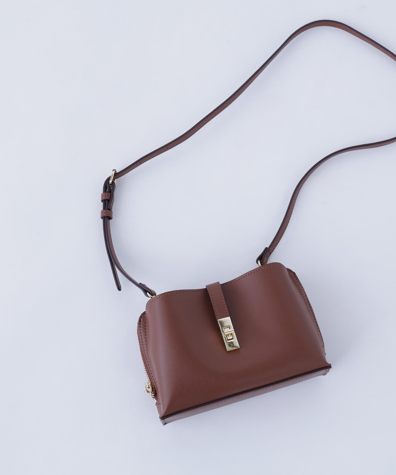 ライトウォレットショルダーバッグ ブラウン