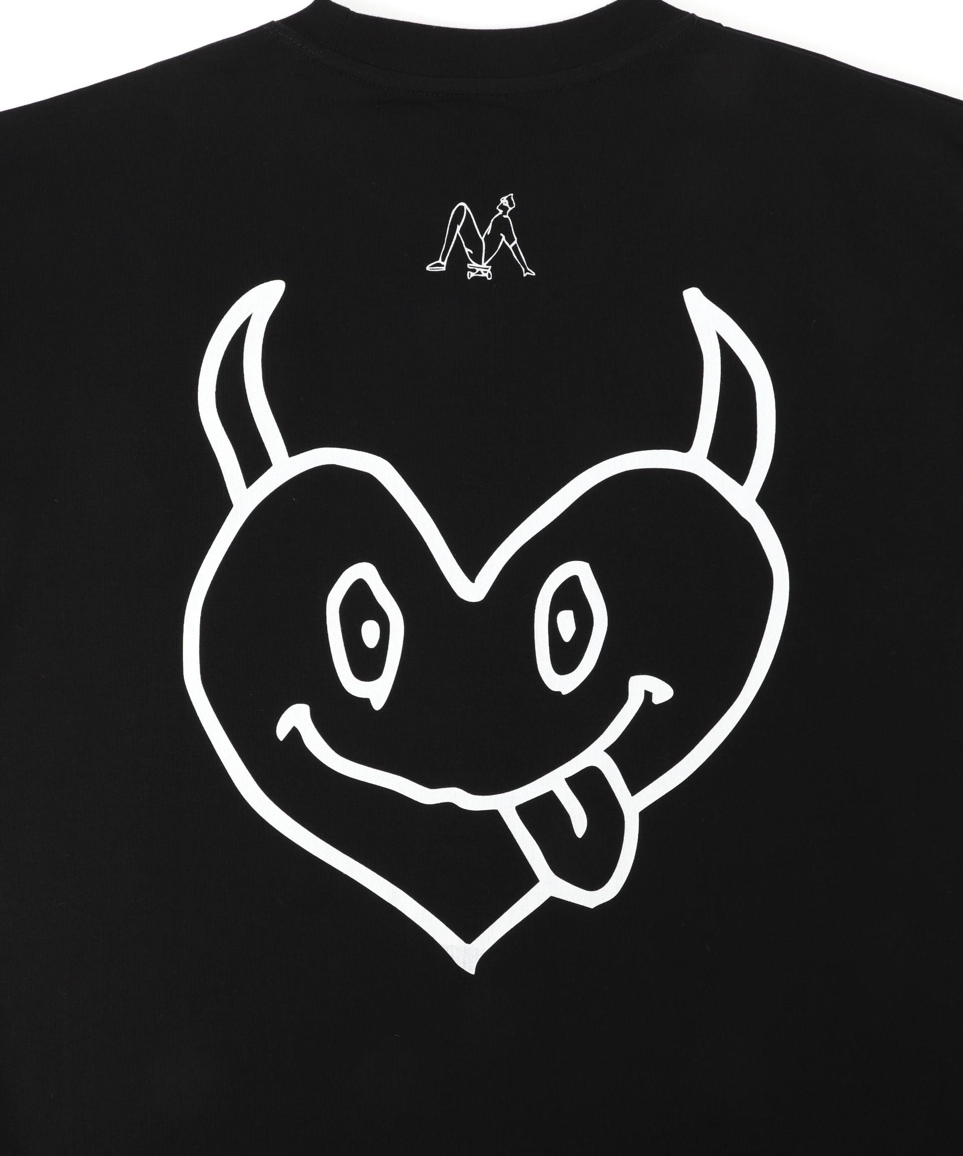 maxsix(マックスシックス)DOUBLE HERT L/S TEE ブラック