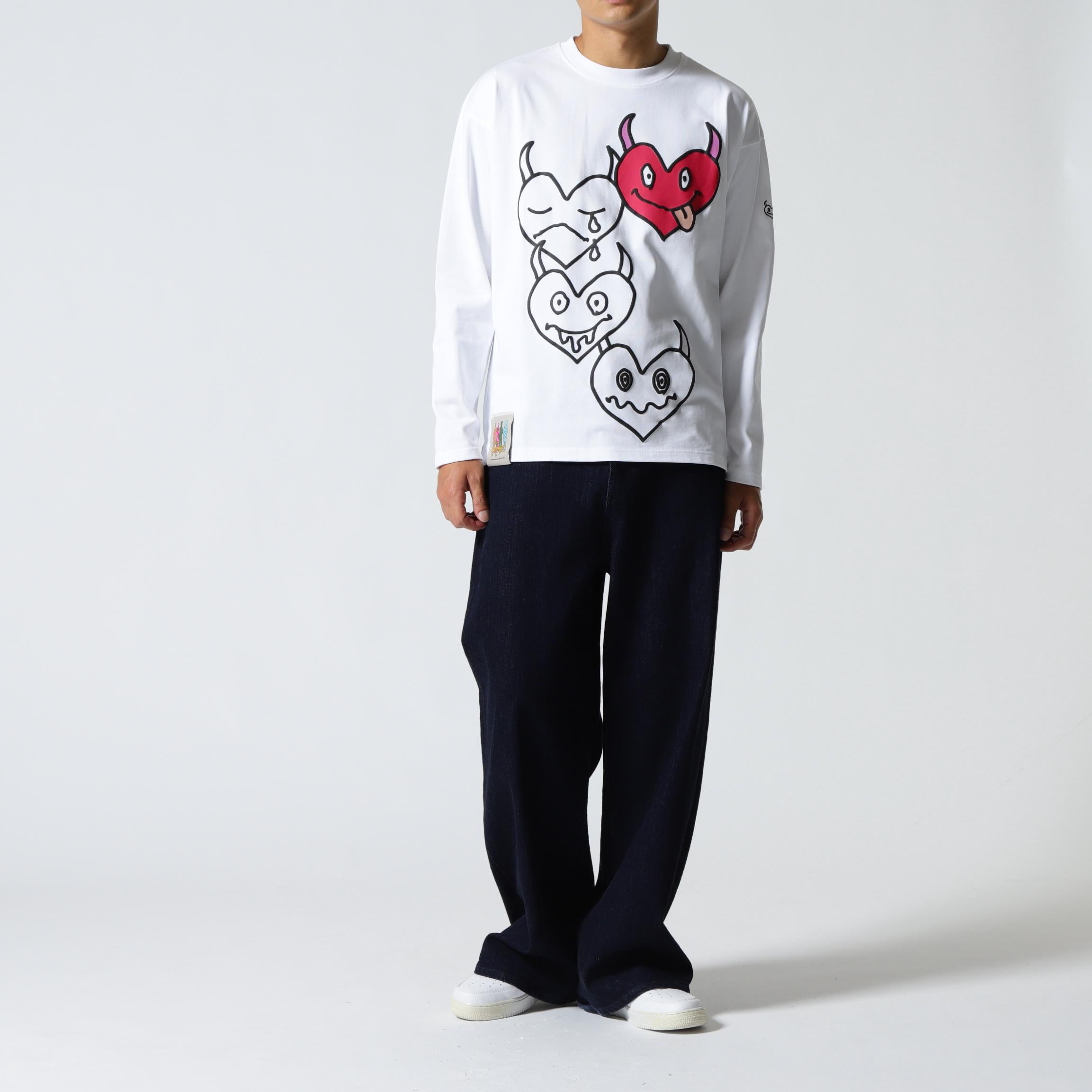 maxsix<マックスシックス)4MAN EMR>OIDE>Y L/S TEE ホワイト