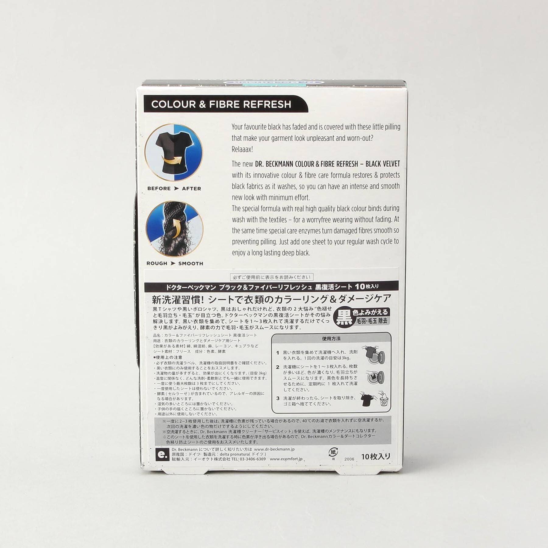 トゥーワントゥーキッチン ストア 212 KITCHEN STORE ブラック&ファイバーリフレッシュ 黒復活シート10枚入り <Dr.Beckmann ドクター ベックマン> (その他) その他