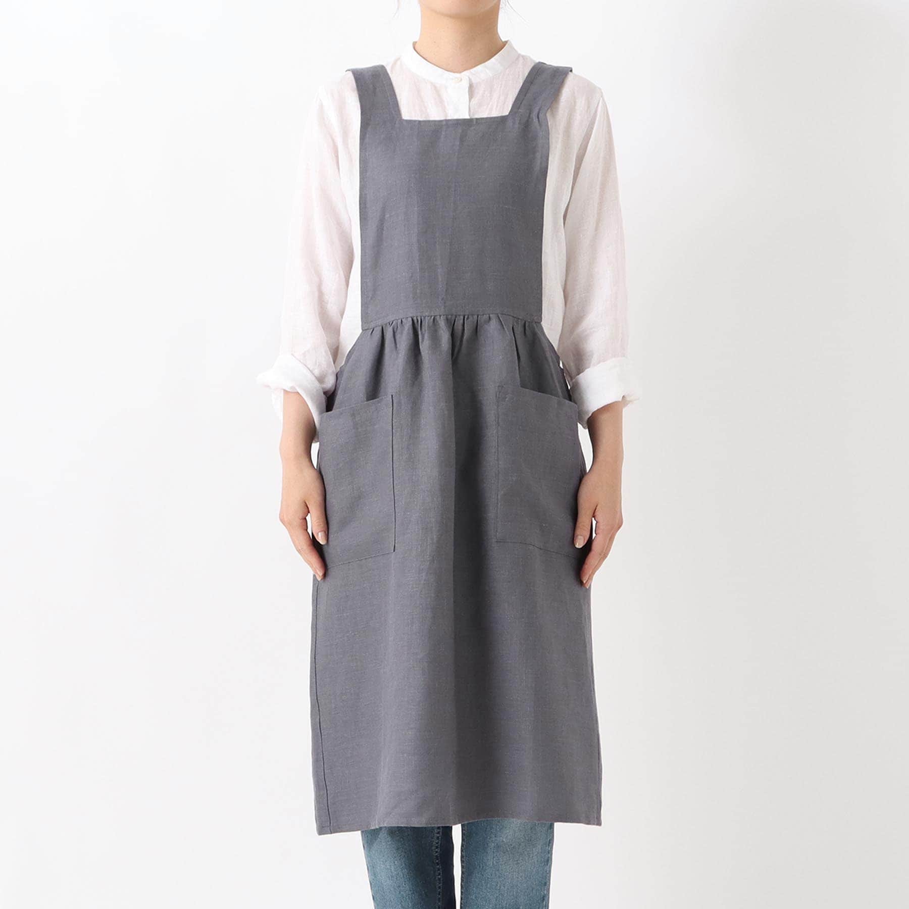 二一二廚房商店 212 KITCHEN STORE 亞麻肩背一件式 Pron 灰色