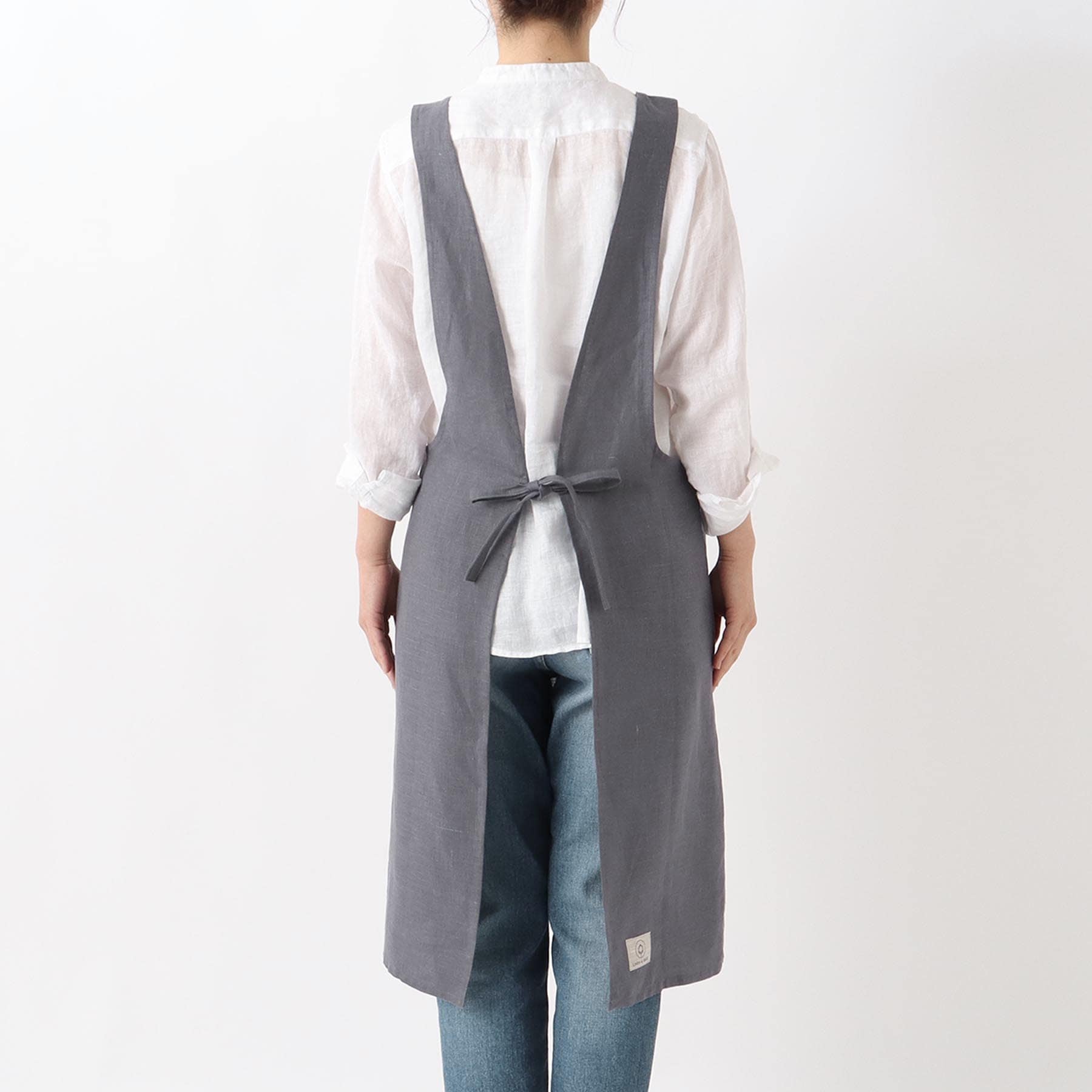 二一二廚房商店 212 KITCHEN STORE 亞麻肩背一件式 Pron 灰色