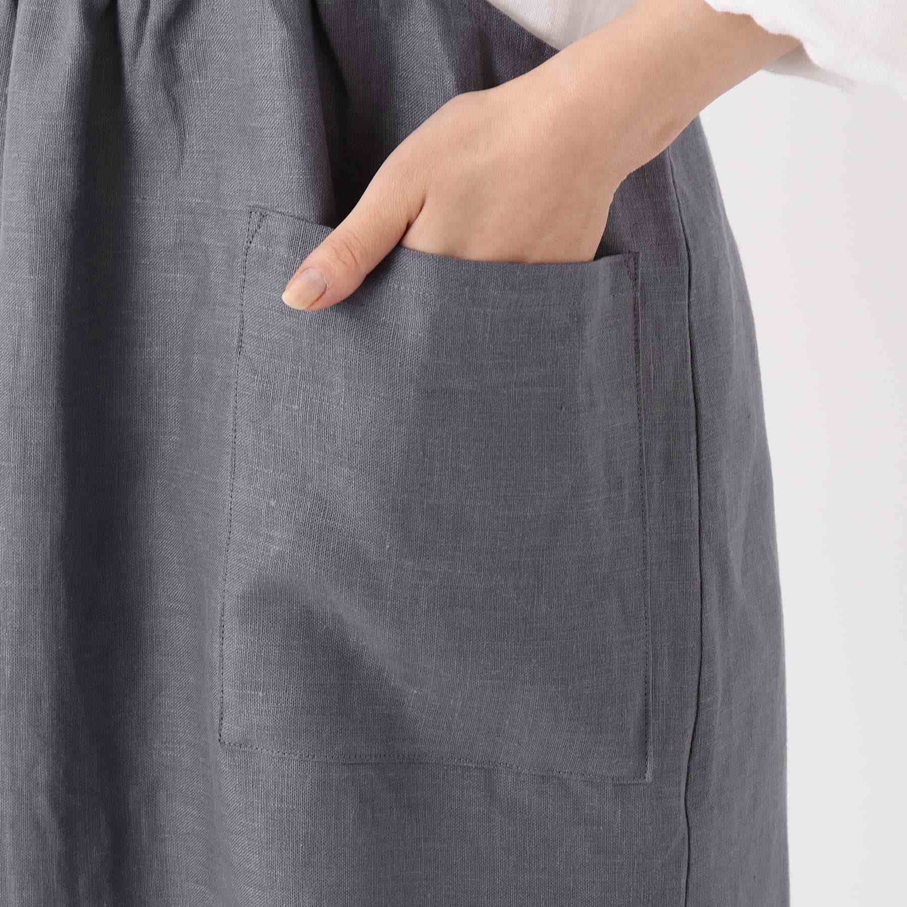 二一二廚房商店 212 KITCHEN STORE 亞麻肩背一件式 Pron 灰色