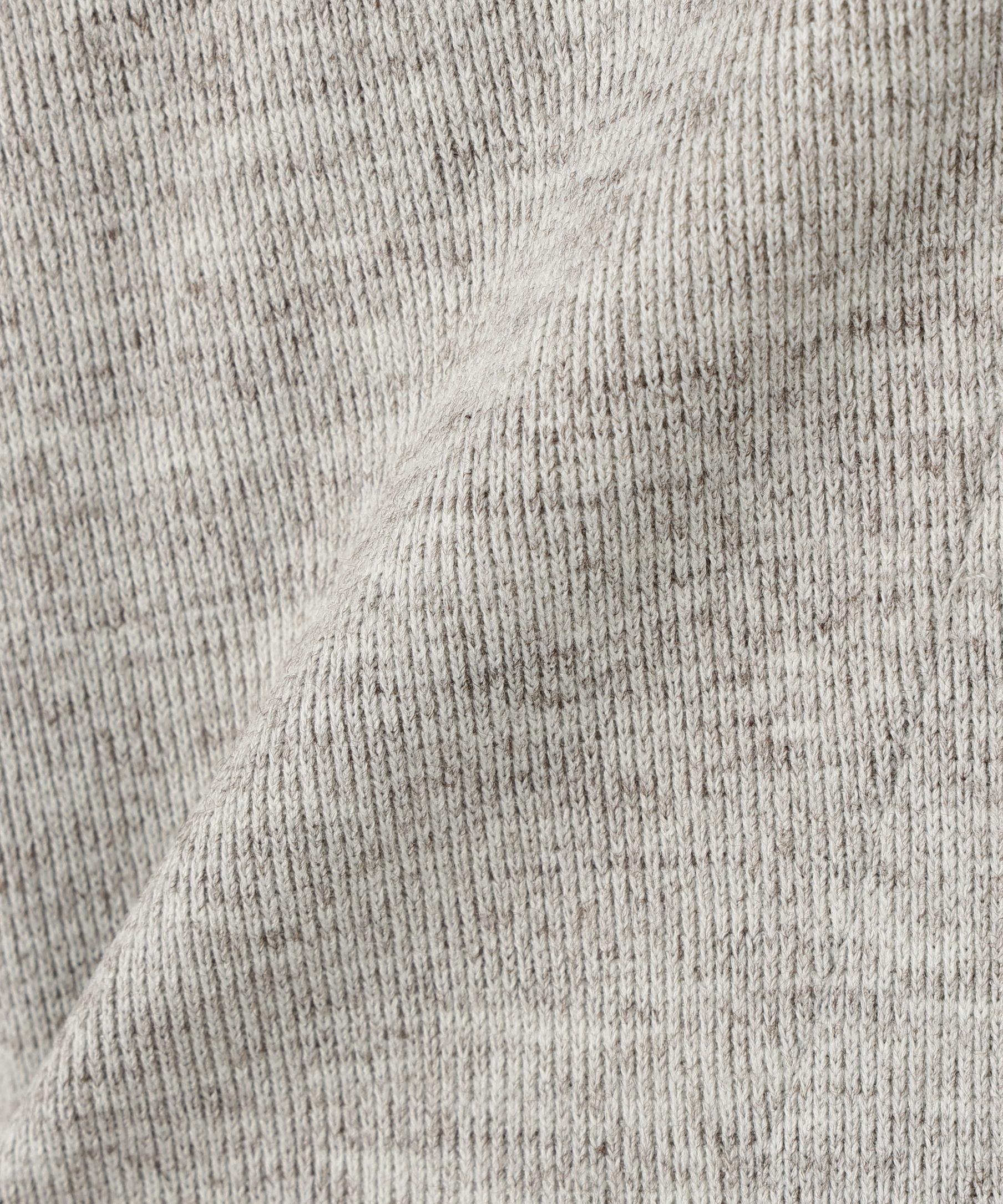 レースアップレイヤード長袖カットソー グレー