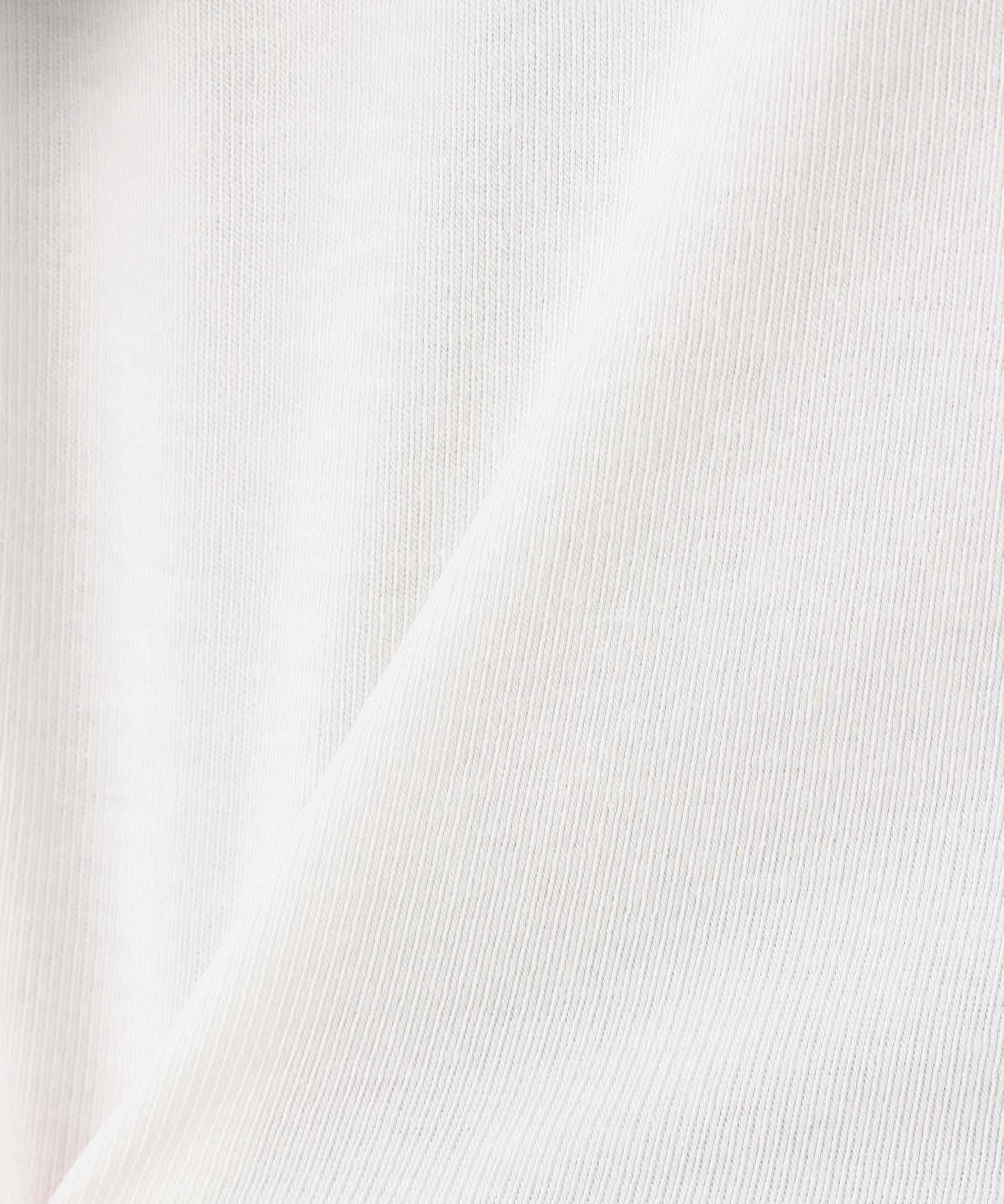 レースアップレイヤード長袖カットソー グレー