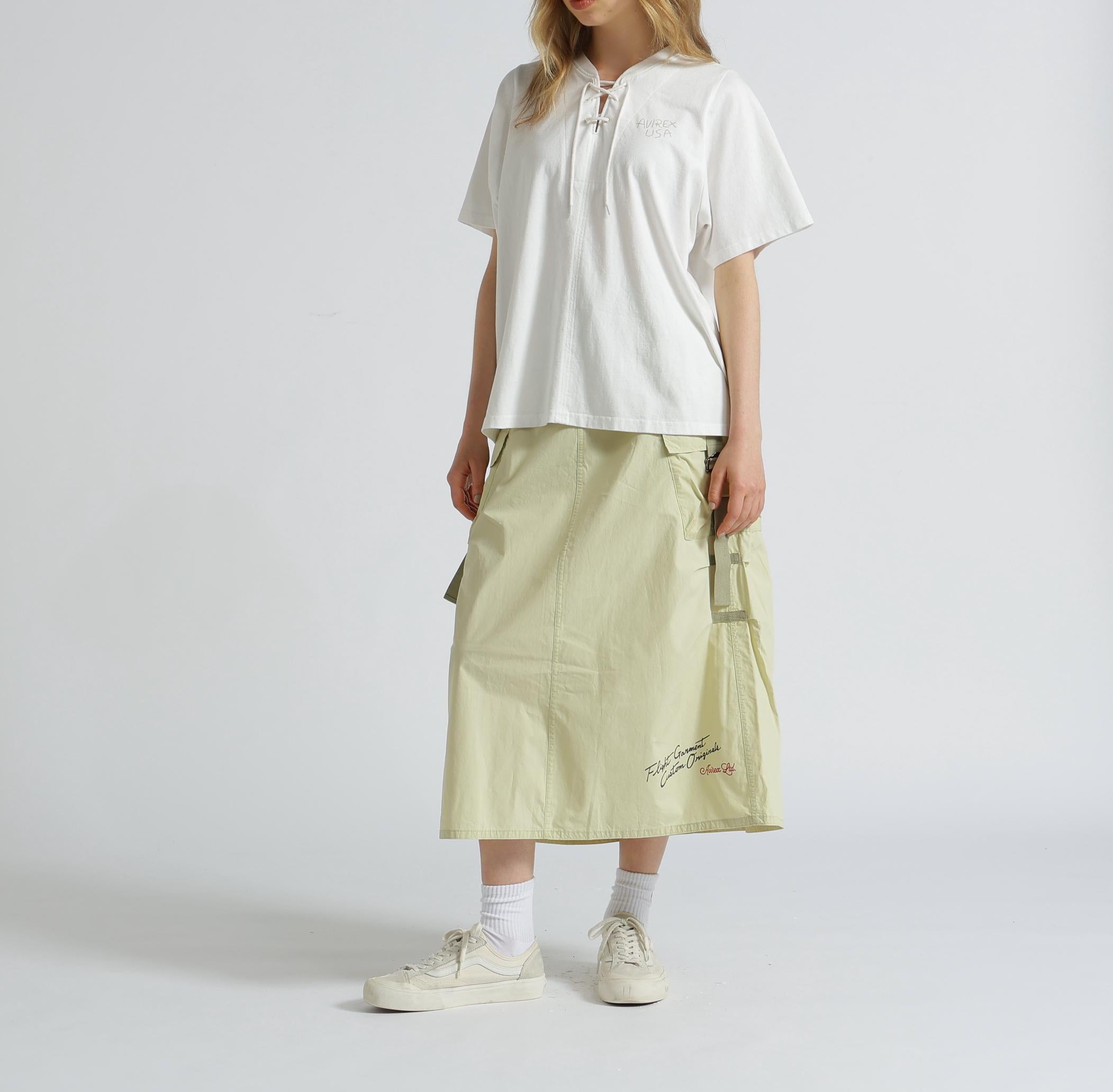 FLYING TIGE>S P>INT SKI>T/フライングタイガープリントスカート ライム4