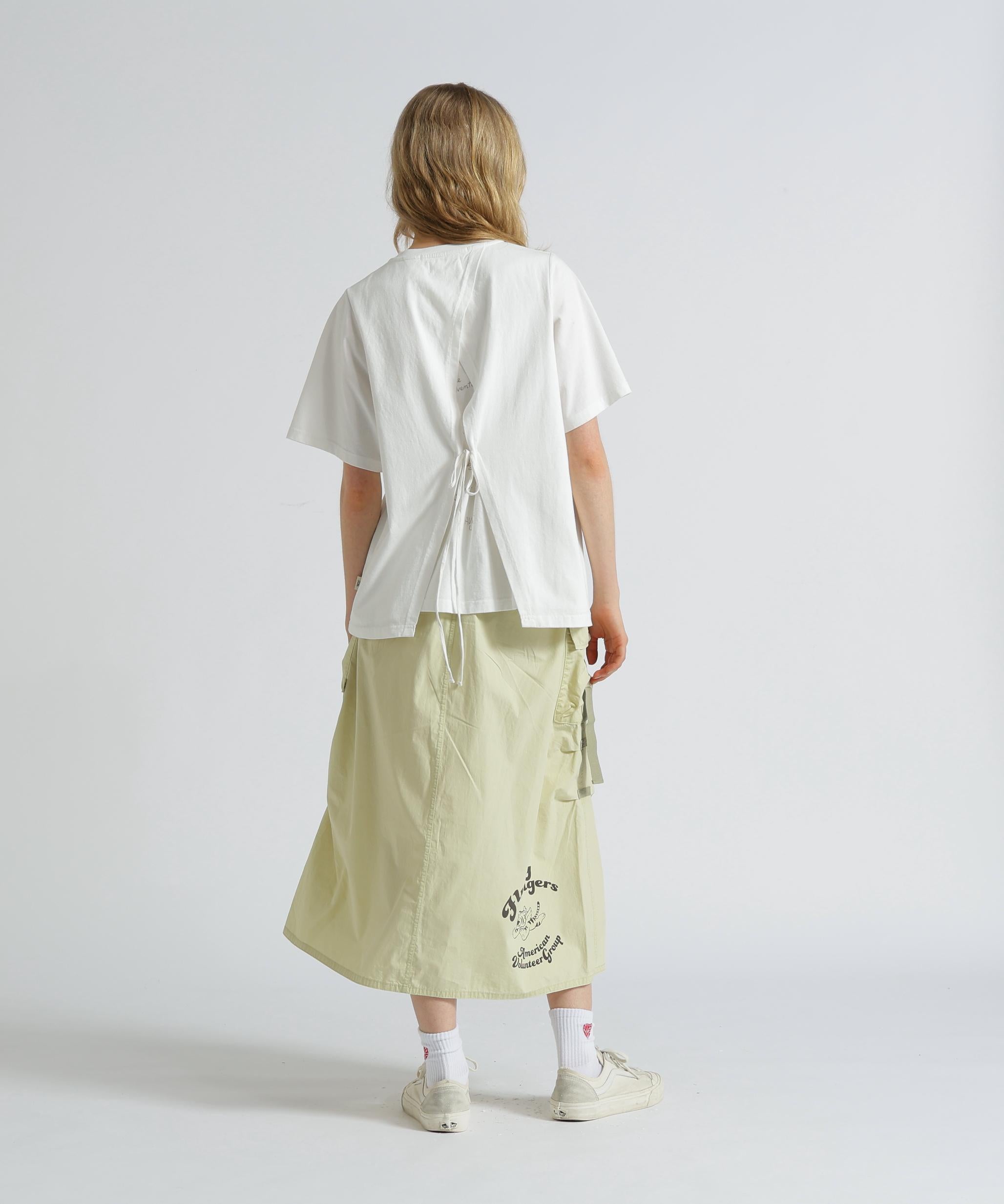 FLYING TIGE>S P>INT SKI>T/フライングタイガープリントスカート ライム4