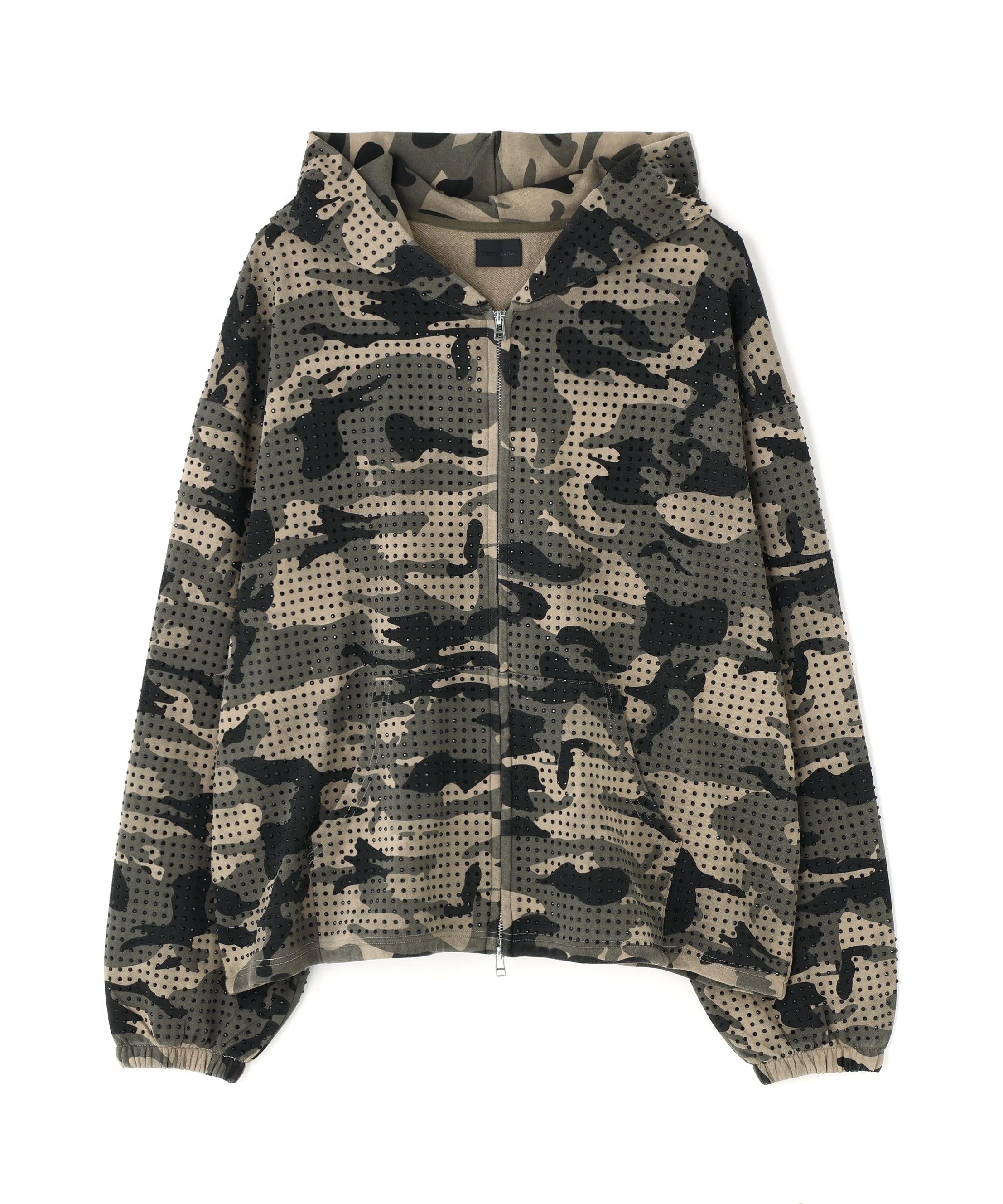 DankeSchon/ダンケシェーン/CAMO LINESTONE ZIP HOODIE カモ4