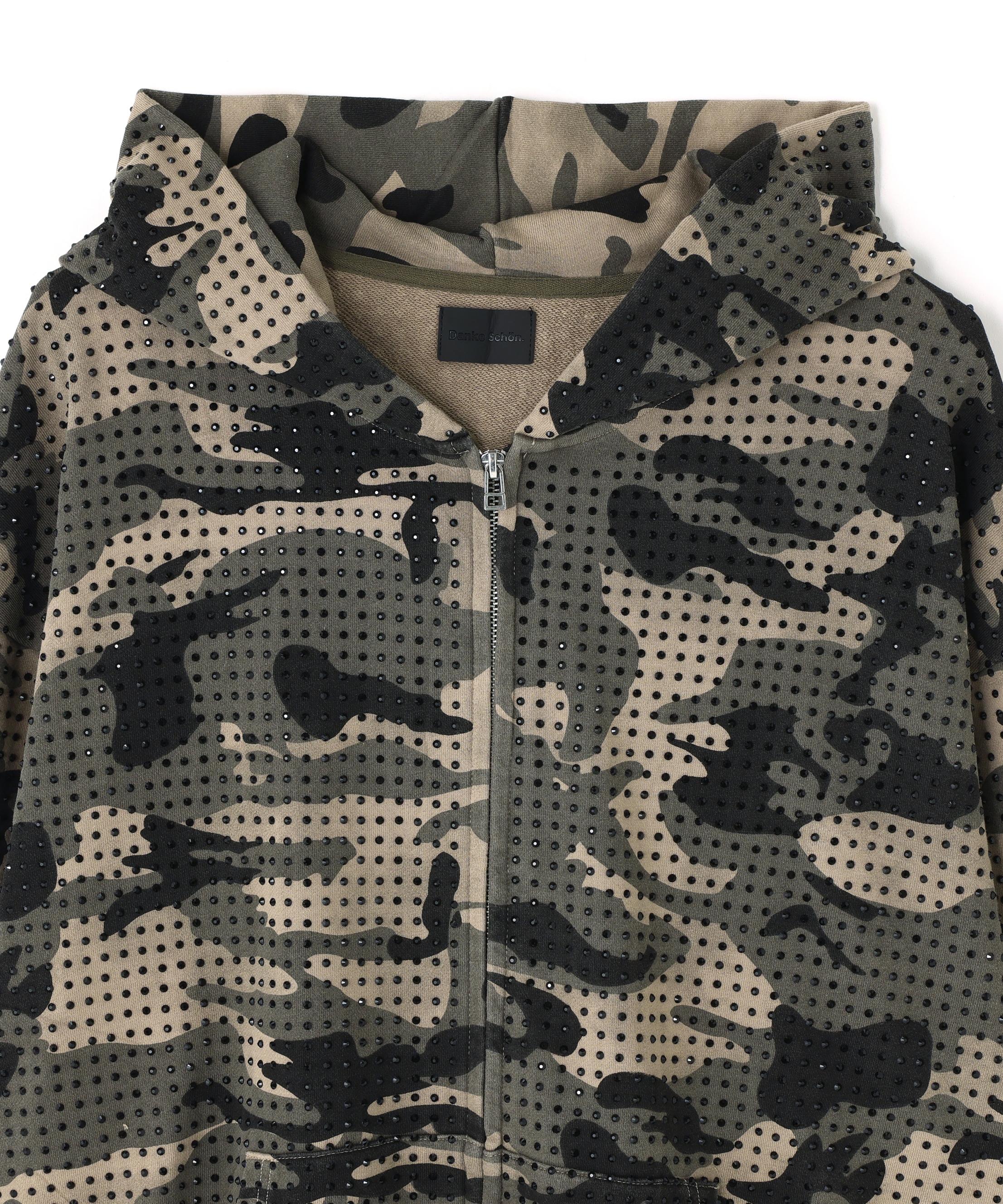 DankeSchon/ダンケシェーン/CAMO LINESTONE ZIP HOODIE カモ4