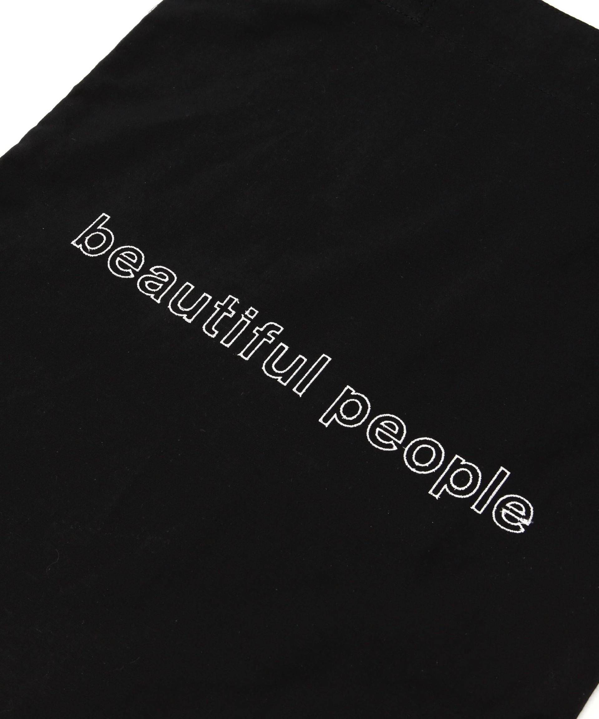 eautiful people/ビューティフルピープル/contou logo gatheing tote ag ブラック