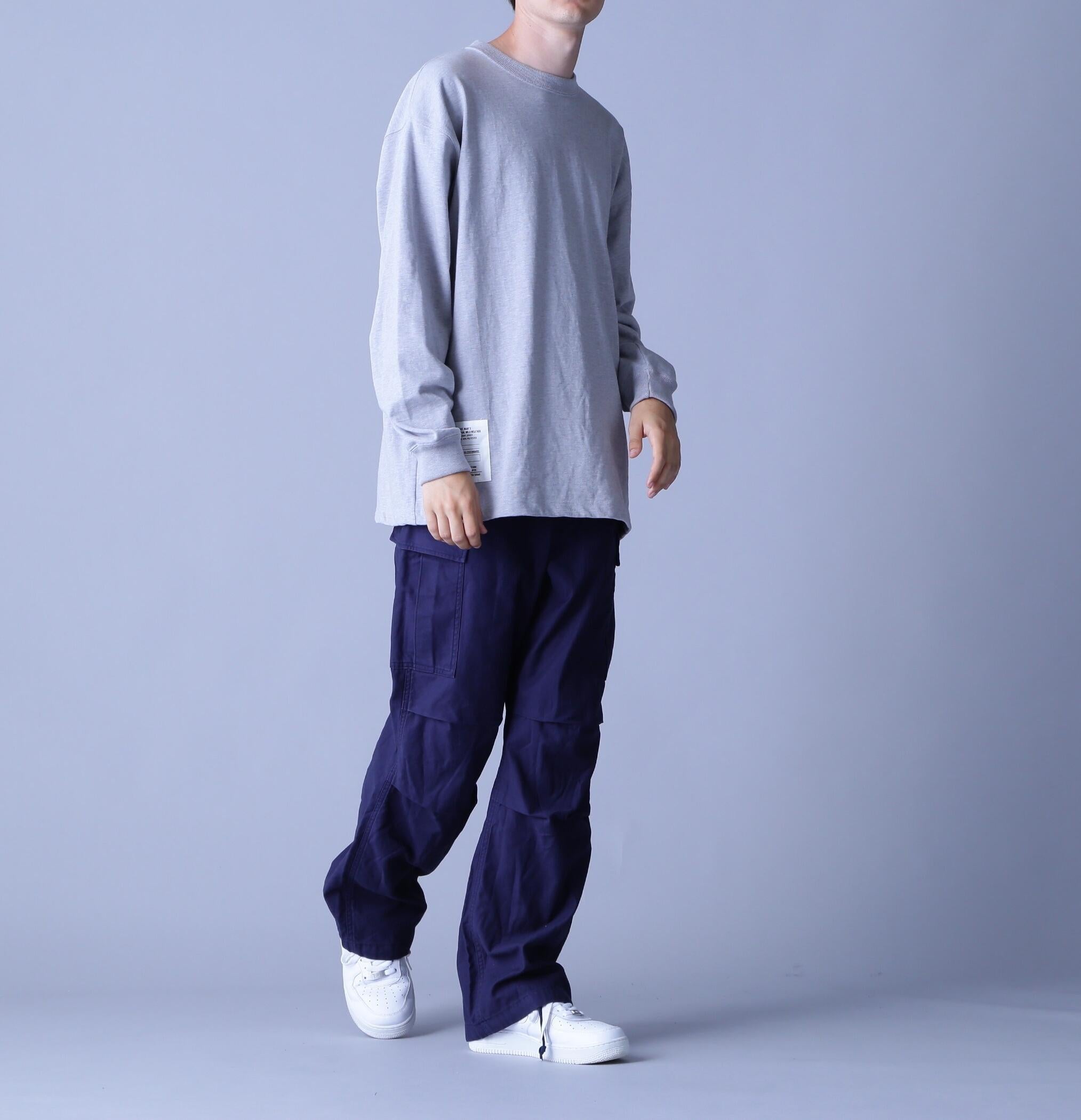 RASIC HEAVY WEIGHT L/S T-SHI>T / ベーシック ヘビーウェイト 長袖 Tシャツ / AVI>EX オックスフォード2