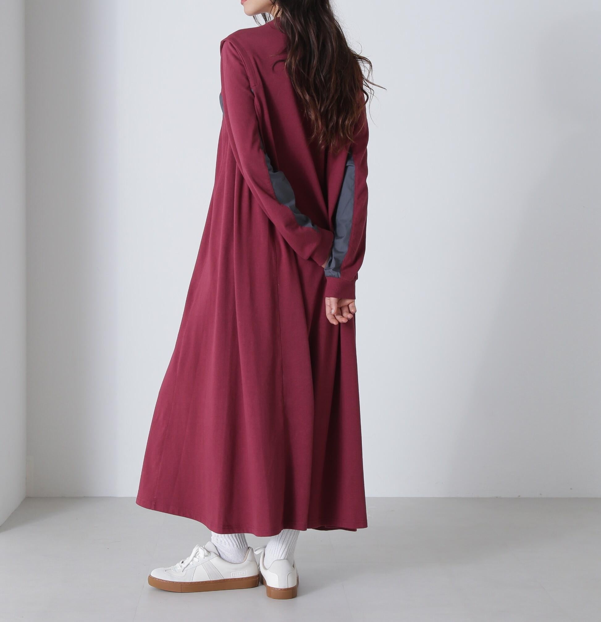 DIFFERENT FABRICS FATIGUE DRESS/ディファレントファブリックファティー バーガンディ5
