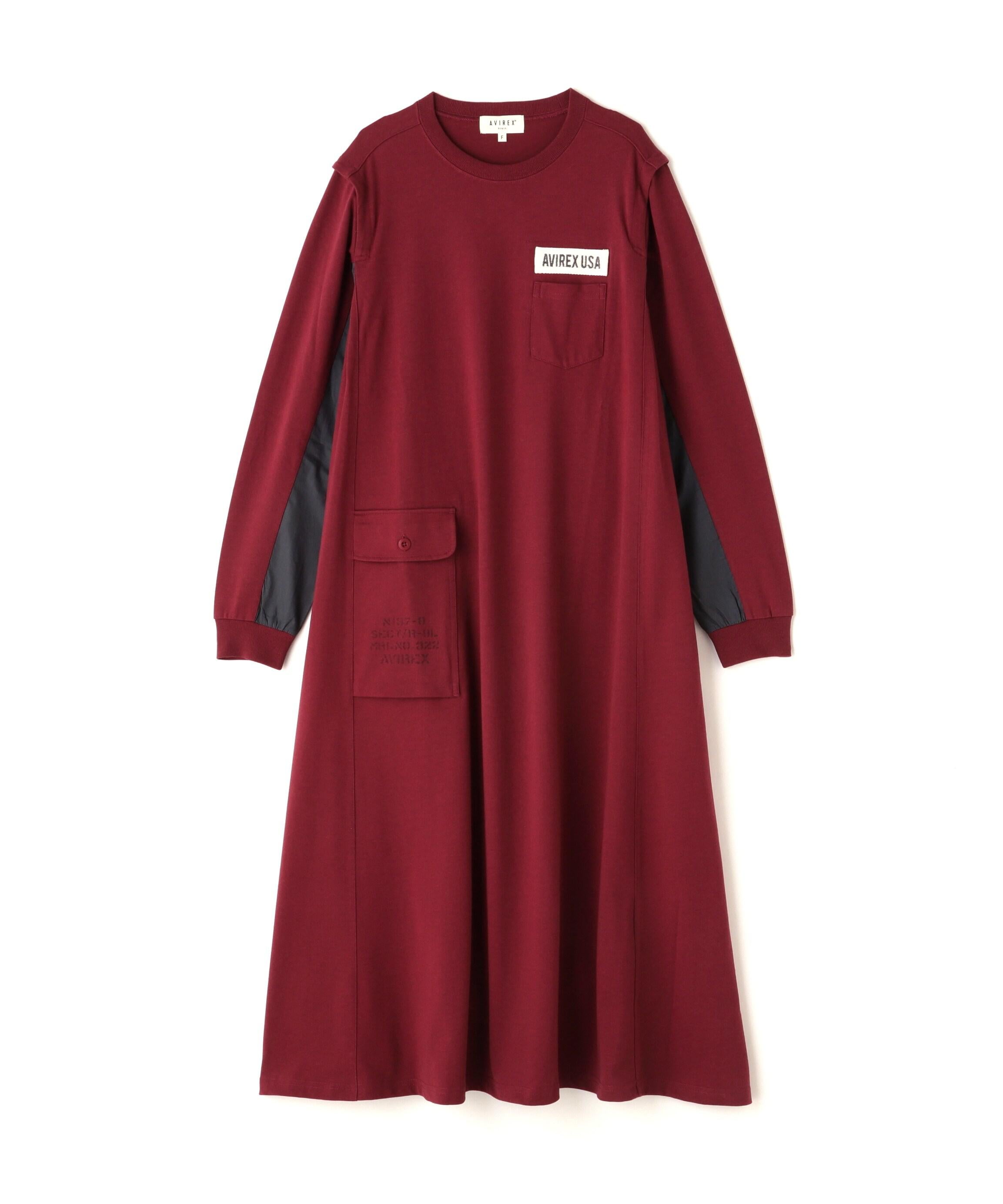 DIFFERENT FABRICS FATIGUE DRESS/ディファレントファブリックファティー バーガンディ5