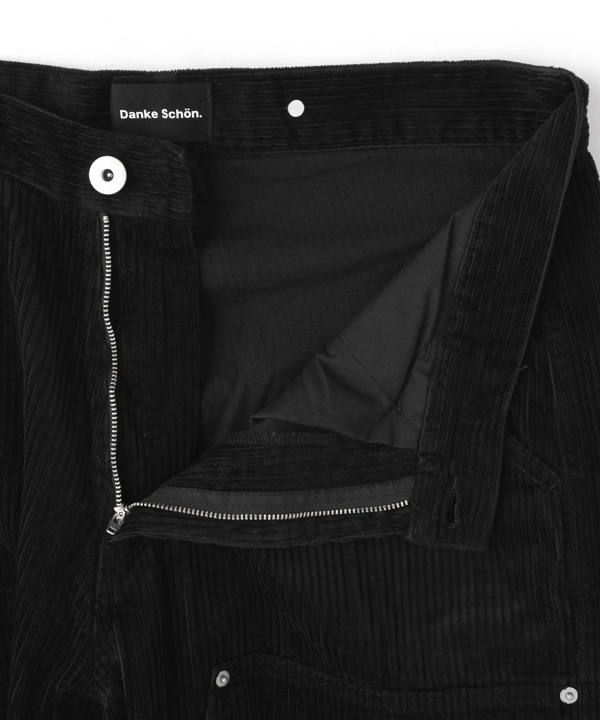 DankeSchon/ダンケシェーン/CO>DU>OY W-KNEE PANTS ブラック