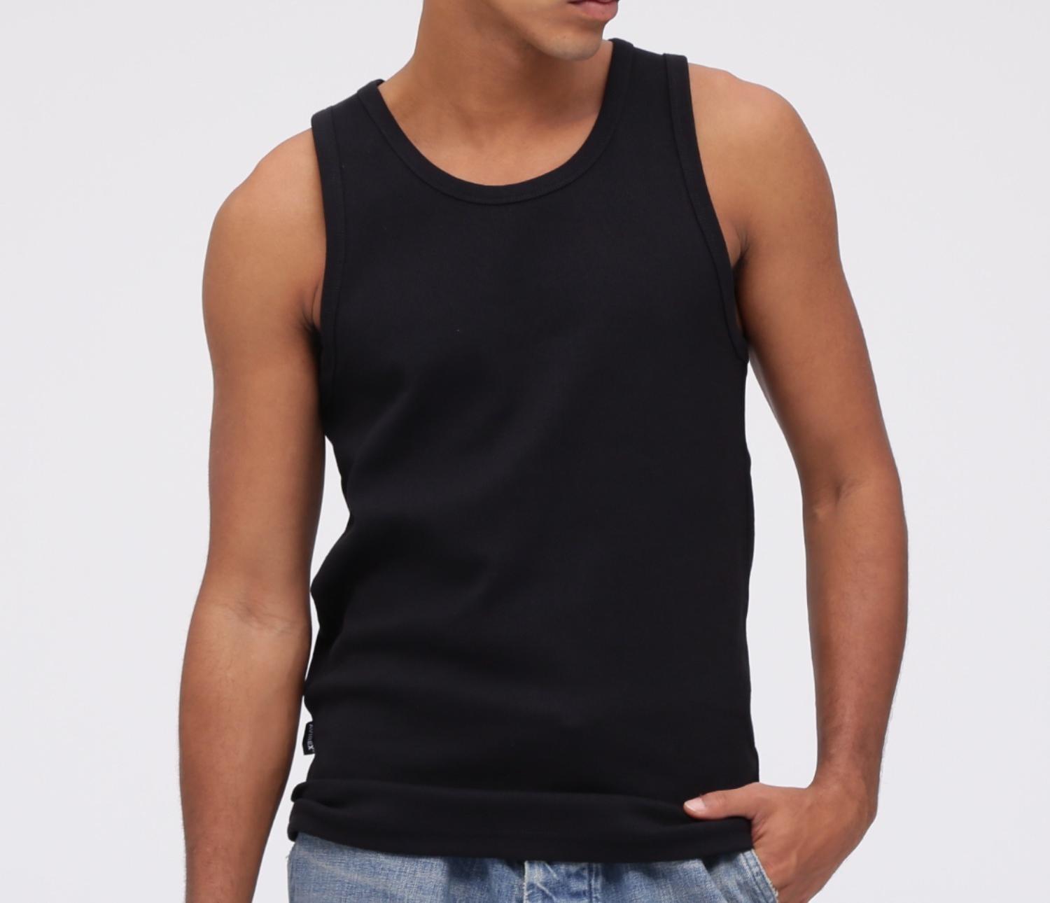 《DAILY/デイリー》RIB TANK TOP/リブ タンクトップ デイリーウェア ブラック