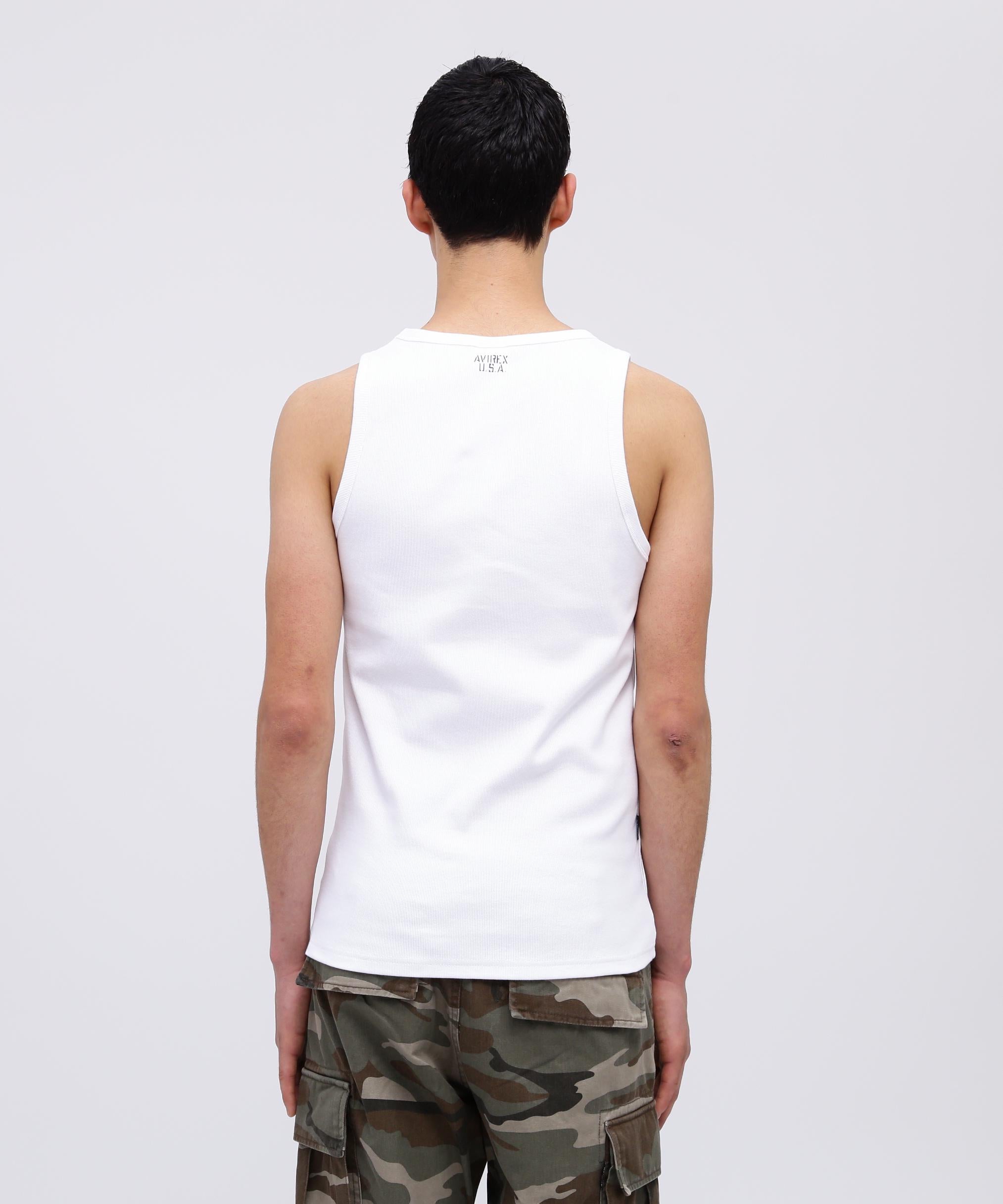 《DAILY/デイリー》RIB TANK TOP/リブ タンクトップ デイリーウェア ホワイト