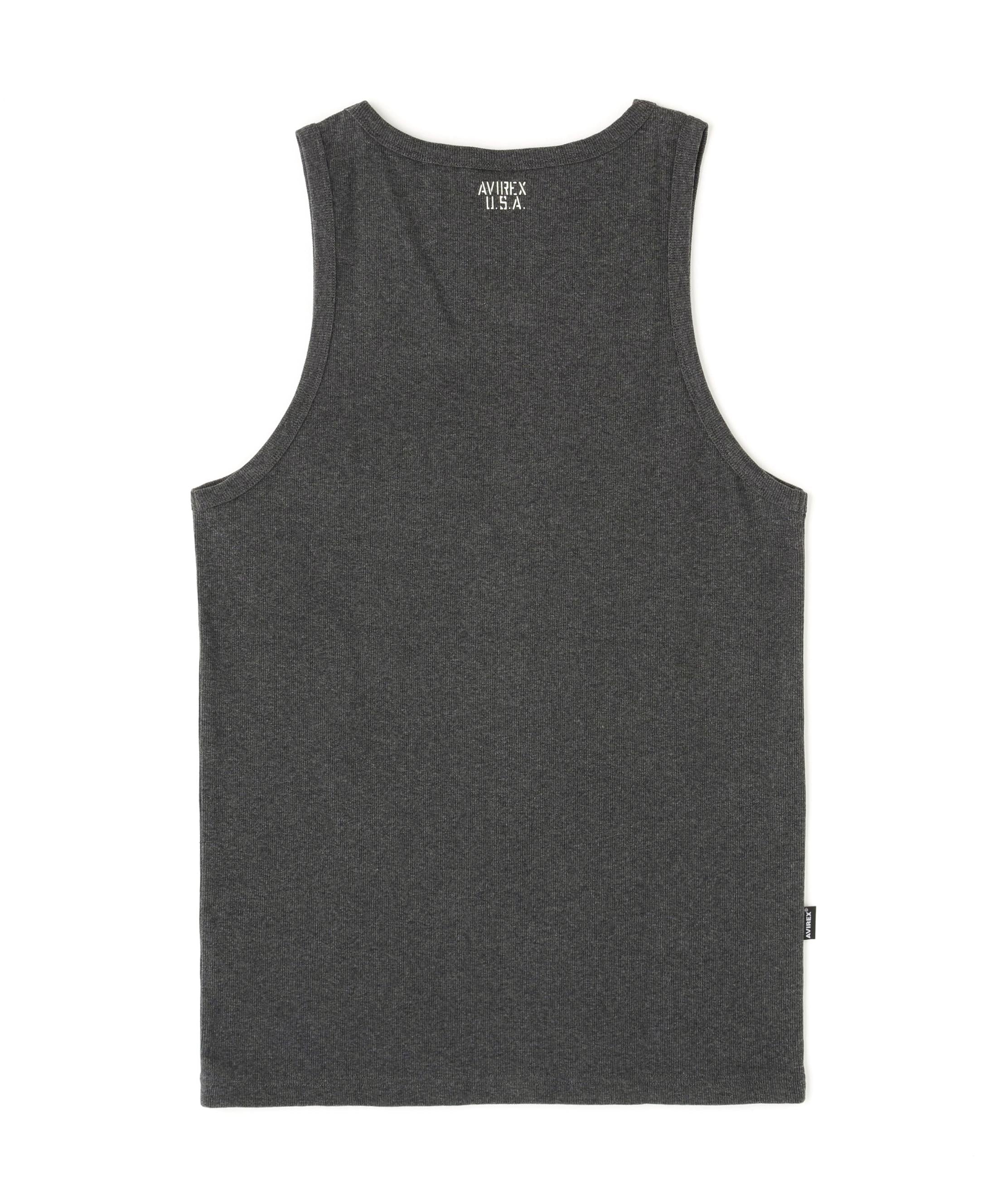 《DAILY/デイリー》RIB TANK TOP/リブ タンクトップ デイリーウェア チャコール