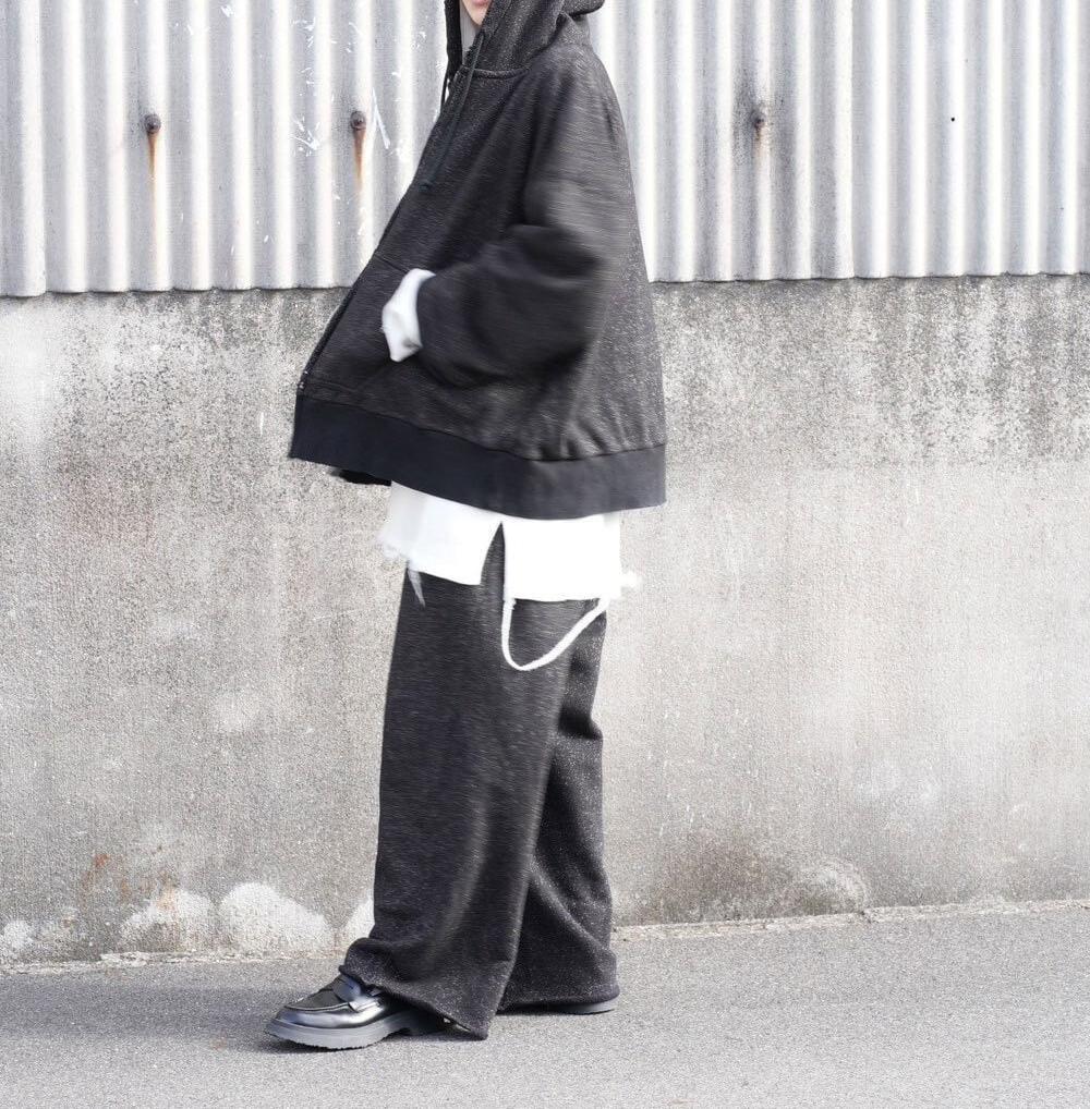ANCELLM/アンセルム/LAYE>ED ZIP-UP HOODIE EX ブラック