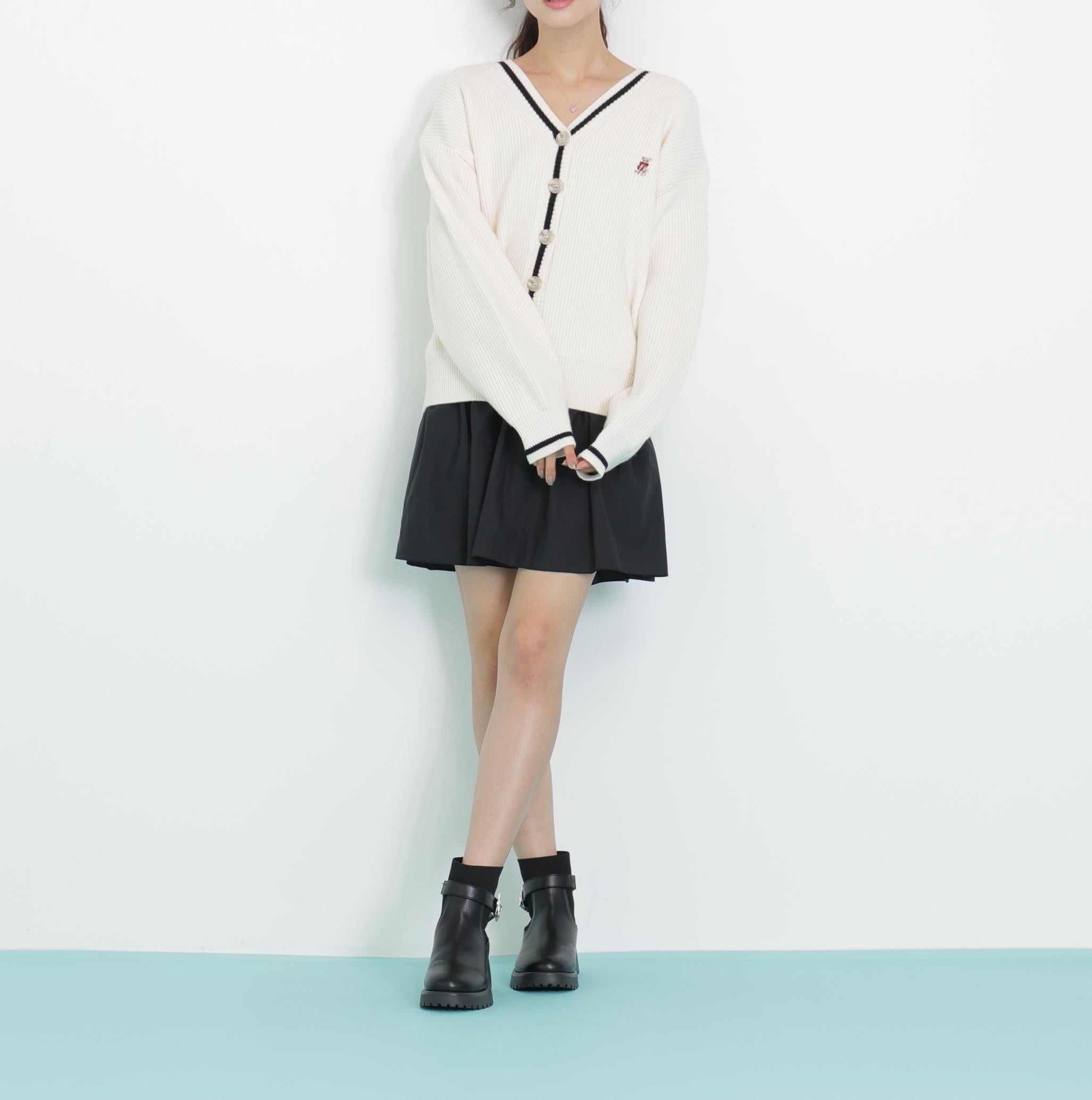 <BEARシリーズ>カーディガンセットアップ エクリュ