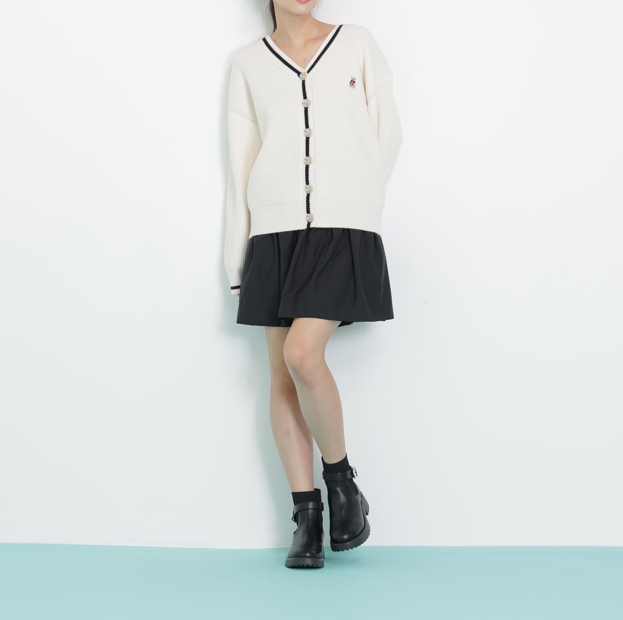 <BEARシリーズ>カーディガンセットアップ エクリュ