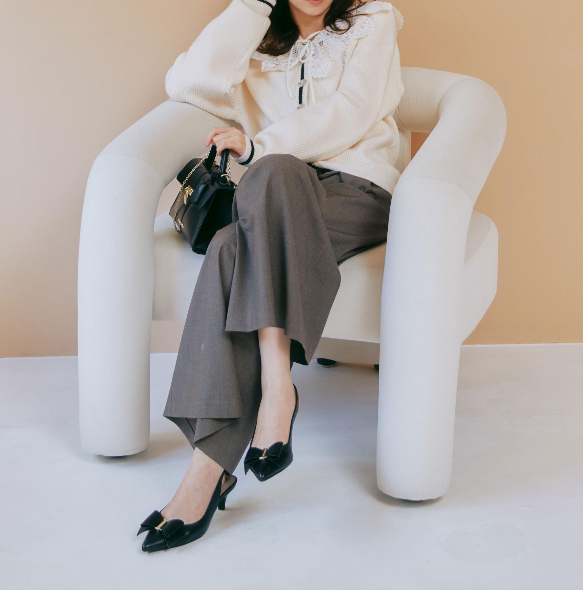 <BEARシリーズ>カーディガンセットアップ エクリュ