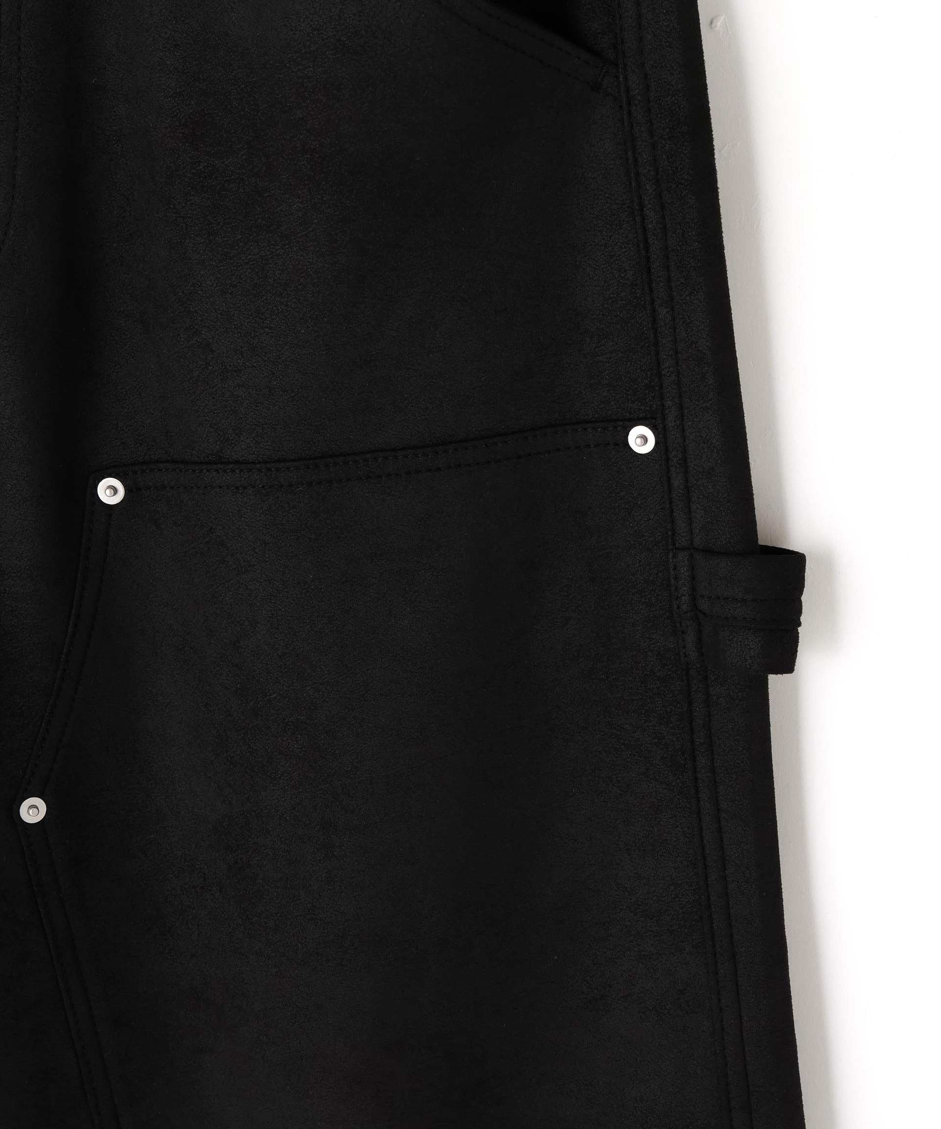 DankeSchon/ダンケシェーン/ECOSUEDO W-KNEE PANTS ブラック