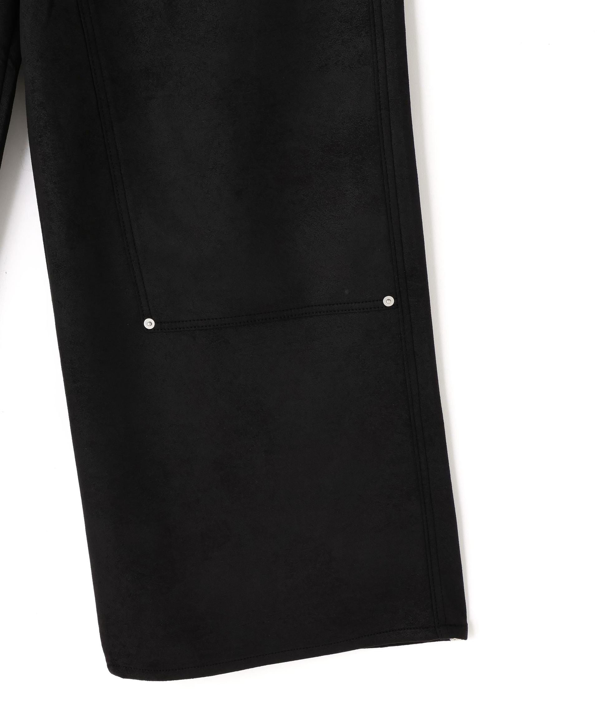 DankeSchon/ダンケシェーン/ECOSUEDO W-KNEE PANTS ブラック