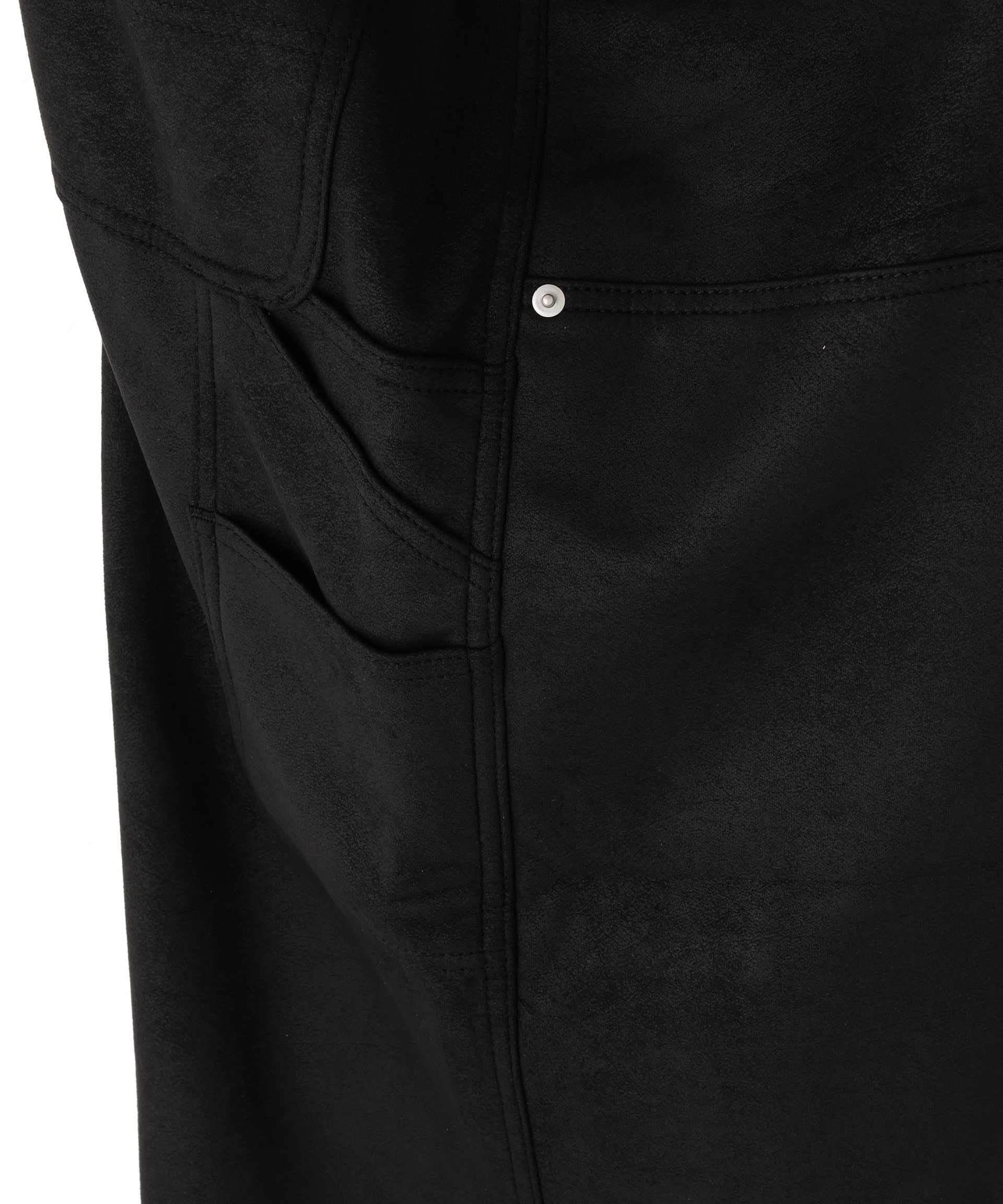 DankeSchon/ダンケシェーン/ECOSUEDO W-KNEE PANTS ブラック