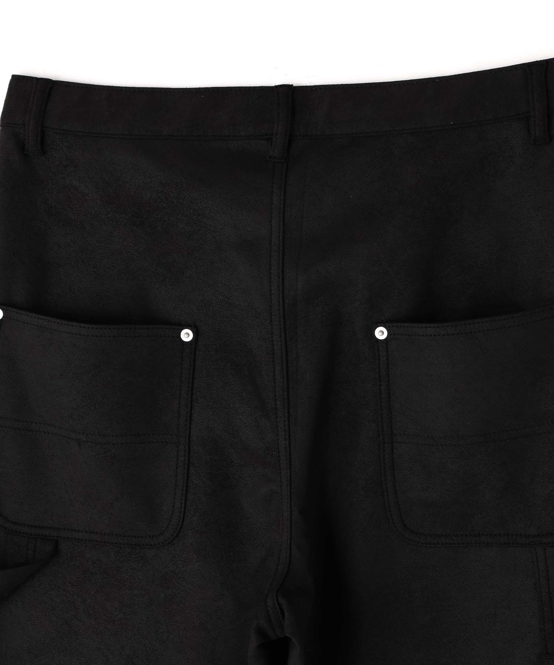 DankeSchon/ダンケシェーン/ECOSUEDO W-KNEE PANTS ブラック