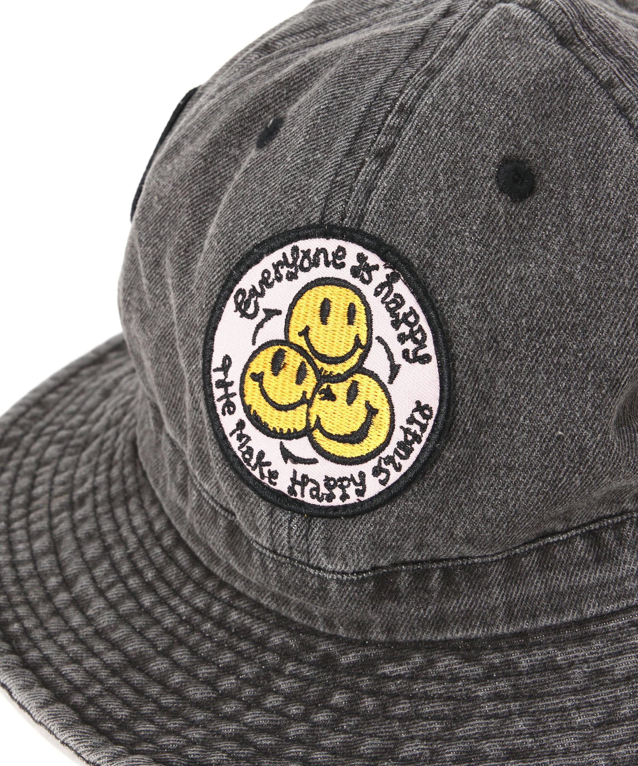 The Make Happy Studio/ザメイクハッピーストゥディオ/IRON PATCH HAT ブラック