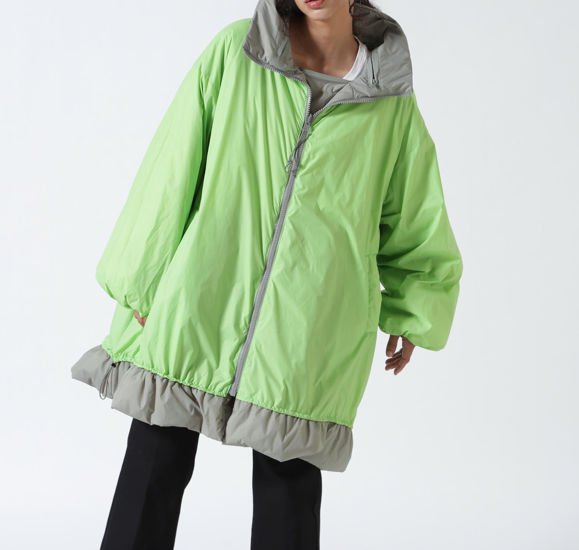 AULA AILA/アウラアイラ/REVERSIBLE MONSTER COAT/リバーシブルモンスターコート カーキ