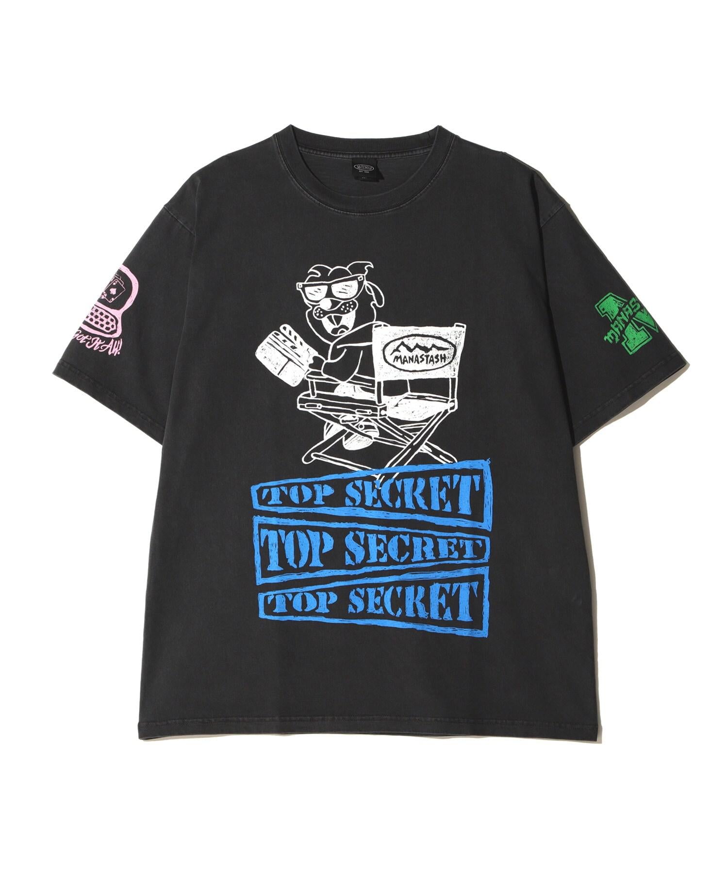 MANASTASH/マナスタッシュ/PUMICE TEE MIXED UP ブラック