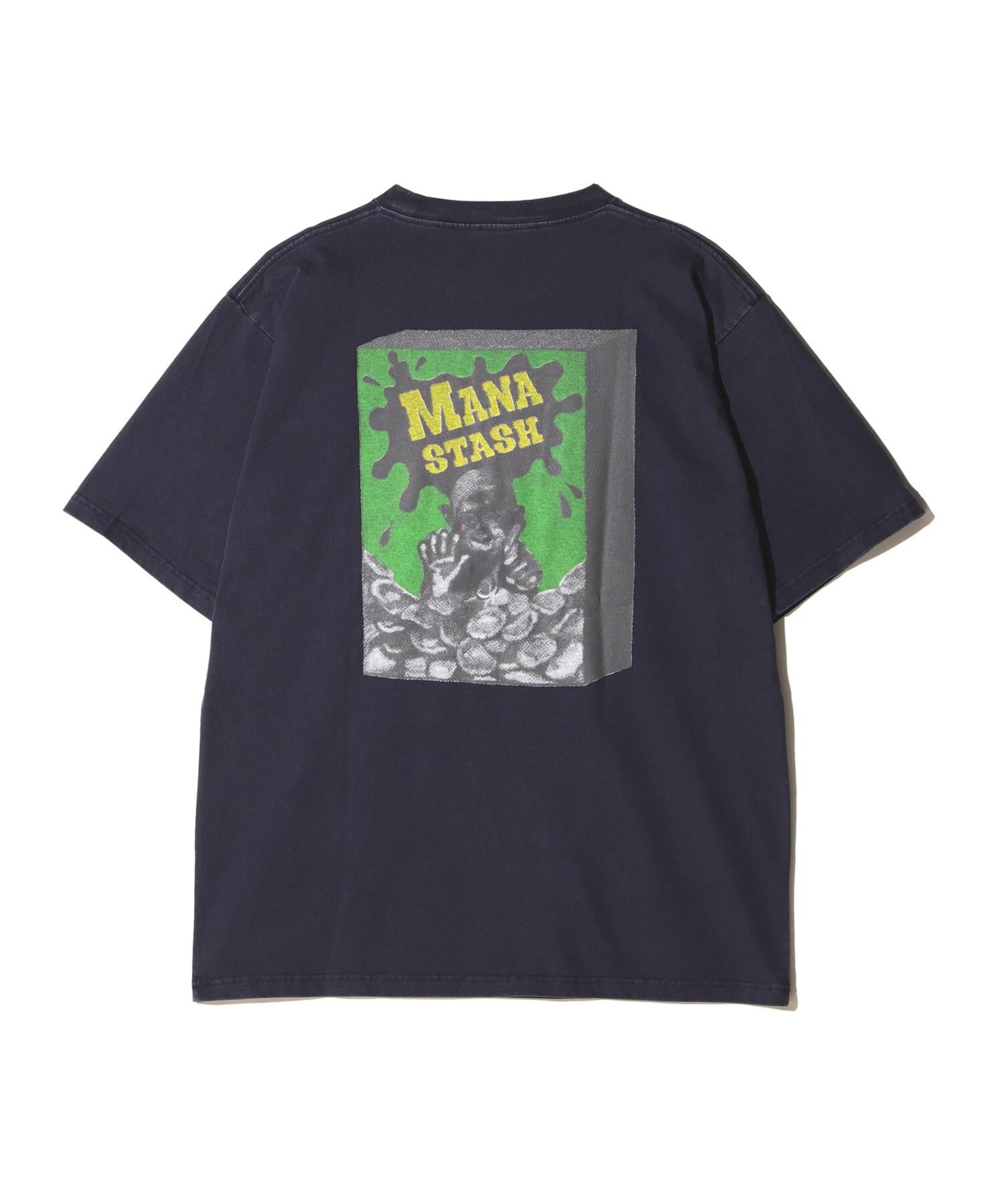 MANASTASH/マナスタッシュ/PUMICE TEE CE>EAL ネイビー