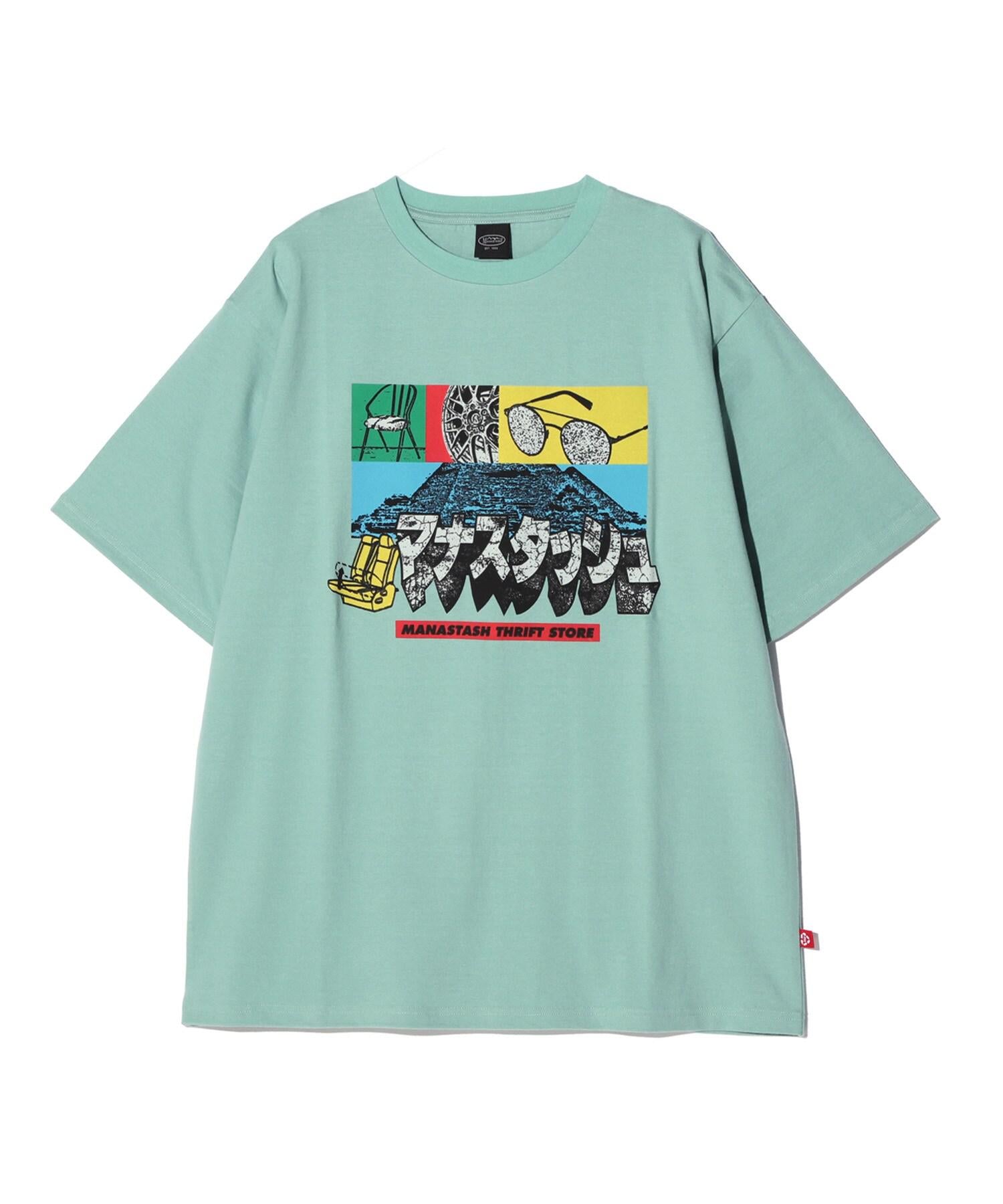 MANASTASH/マナスタッシュ/>E:CTN TEE COLO> RLOCKING ミント9