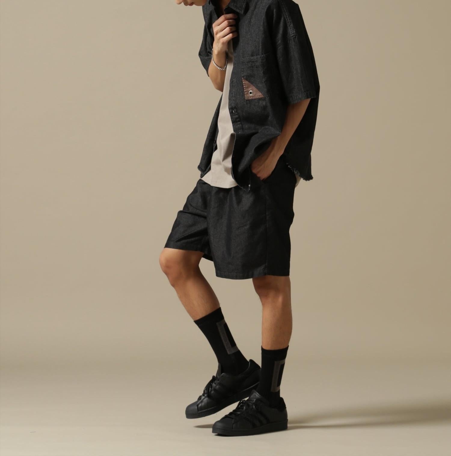 WHITELAND/OWL/DENIM SHO>TS ブラック