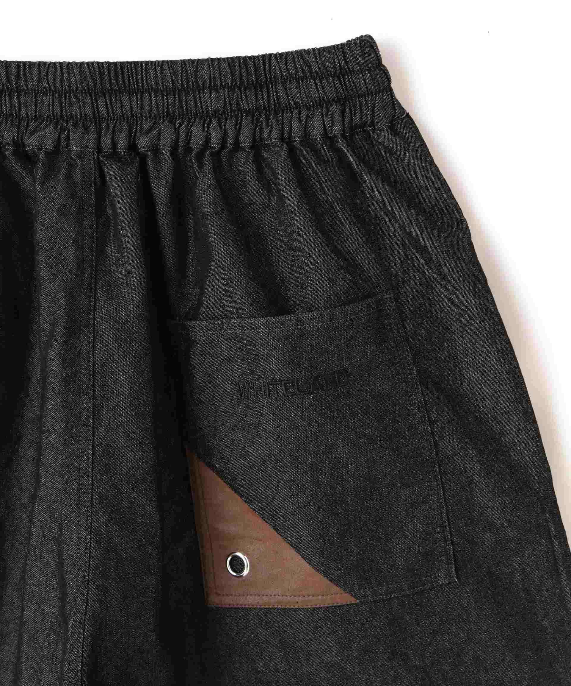 WHITELAND/OWL/DENIM SHO>TS ブラック