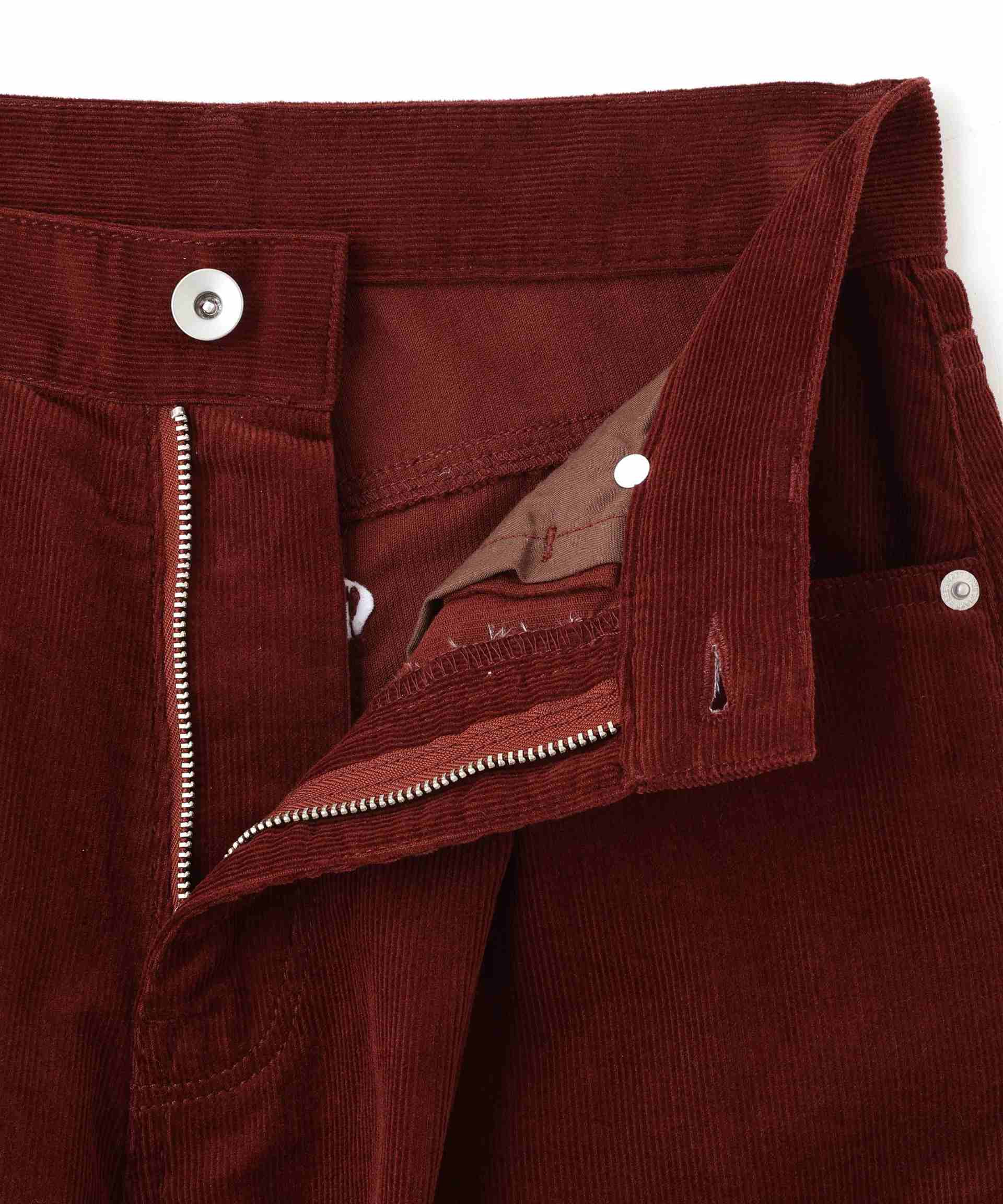 コーデュロイタックコクーンパンツ ボルドー