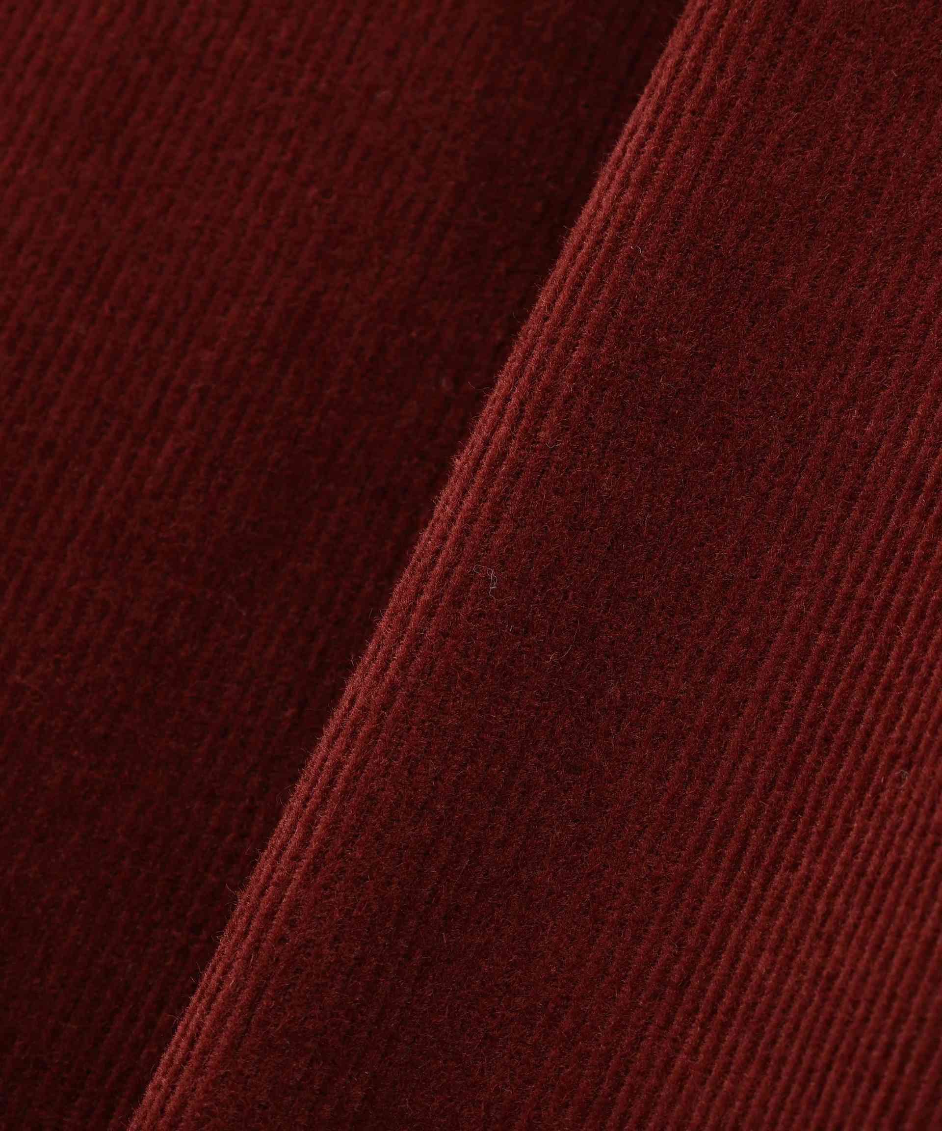 コーデュロイタックコクーンパンツ ボルドー