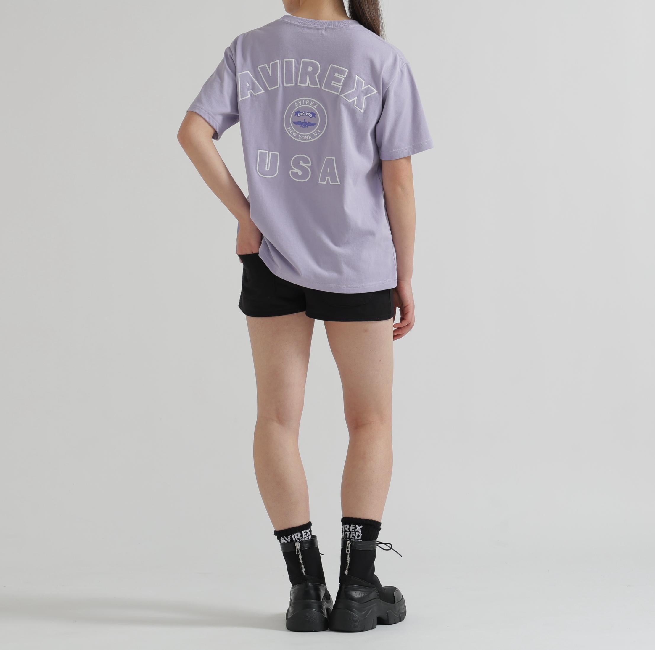 《WOMAN》VARSITY LOGO S/S T-SHIRT ラベンダー7