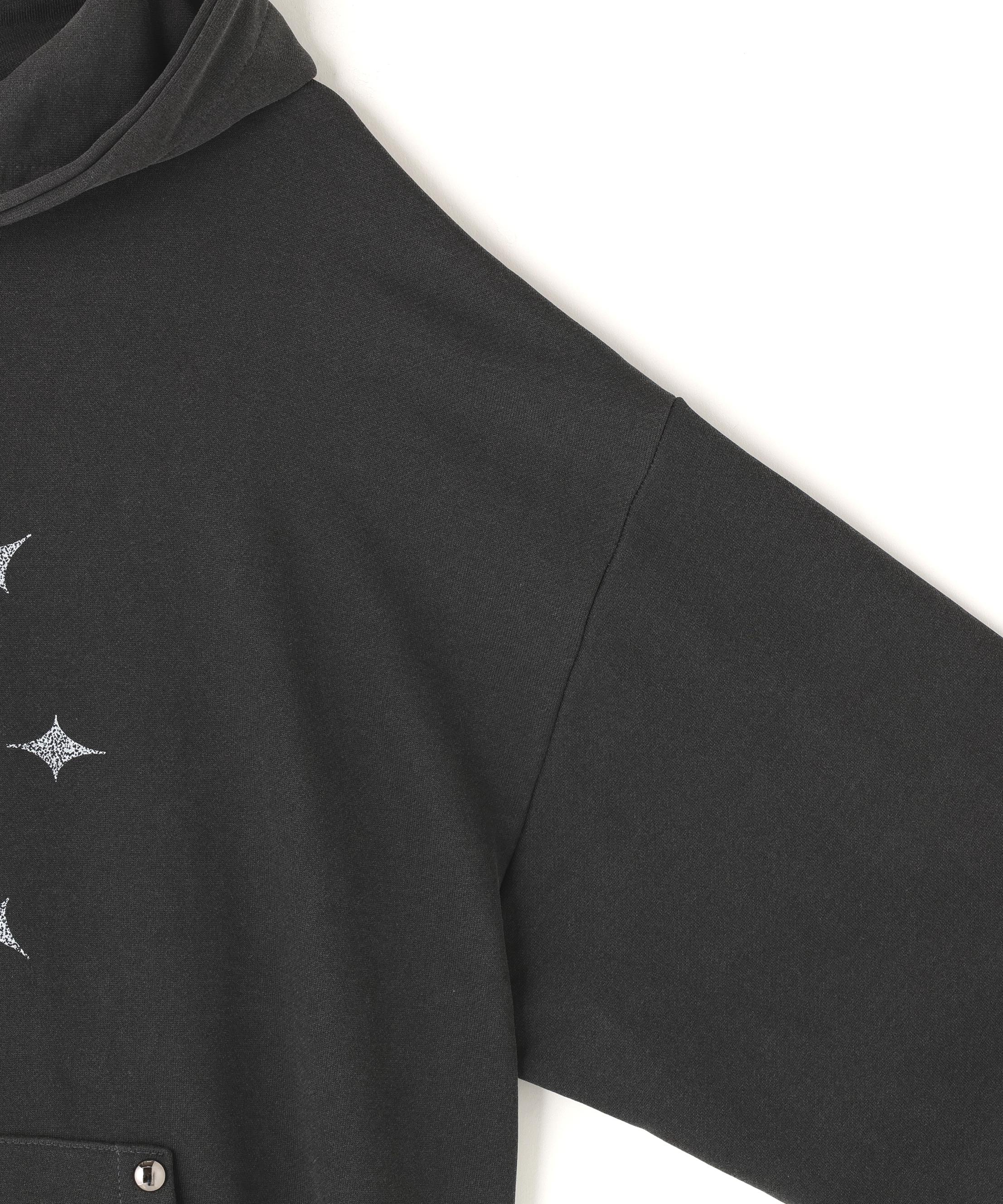 SIS/エスアイエス/circle star P/O Sweat ブラック