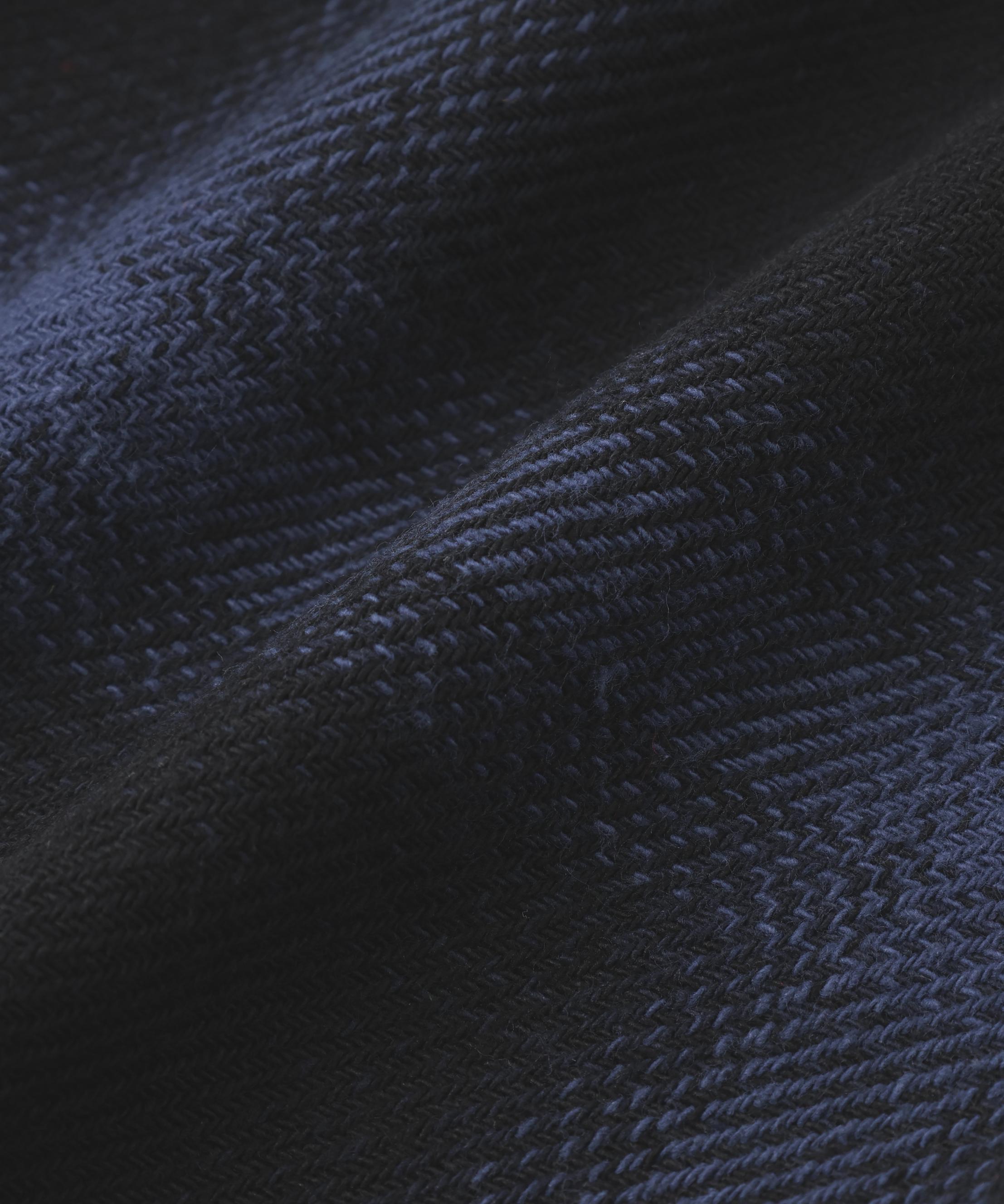 DankeSchon/ダンケシェーン/FLANNEL DAMAGE SHIRTS OMBRE ブルー